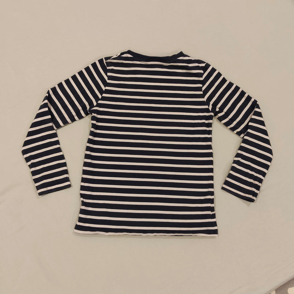 H&M top size 6-8y long sleeve Dinosaur stripes