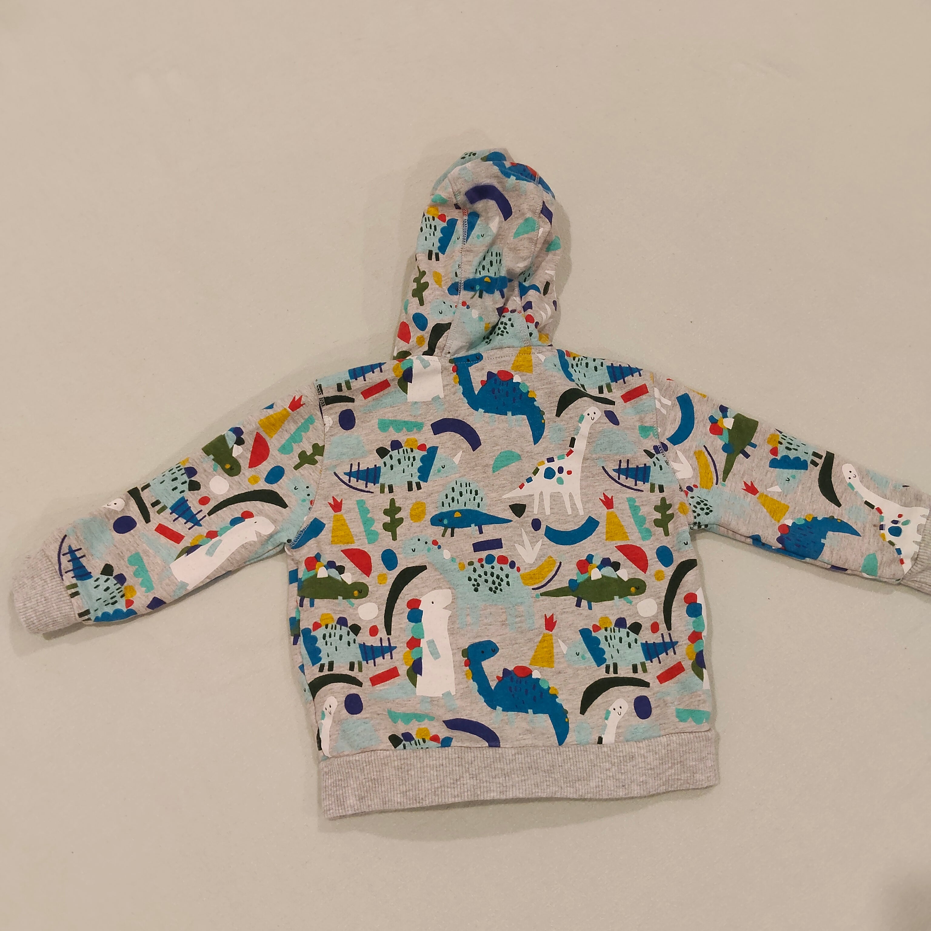 MINICLUB zip hoodie size 3-6m baby boys Dinosaur