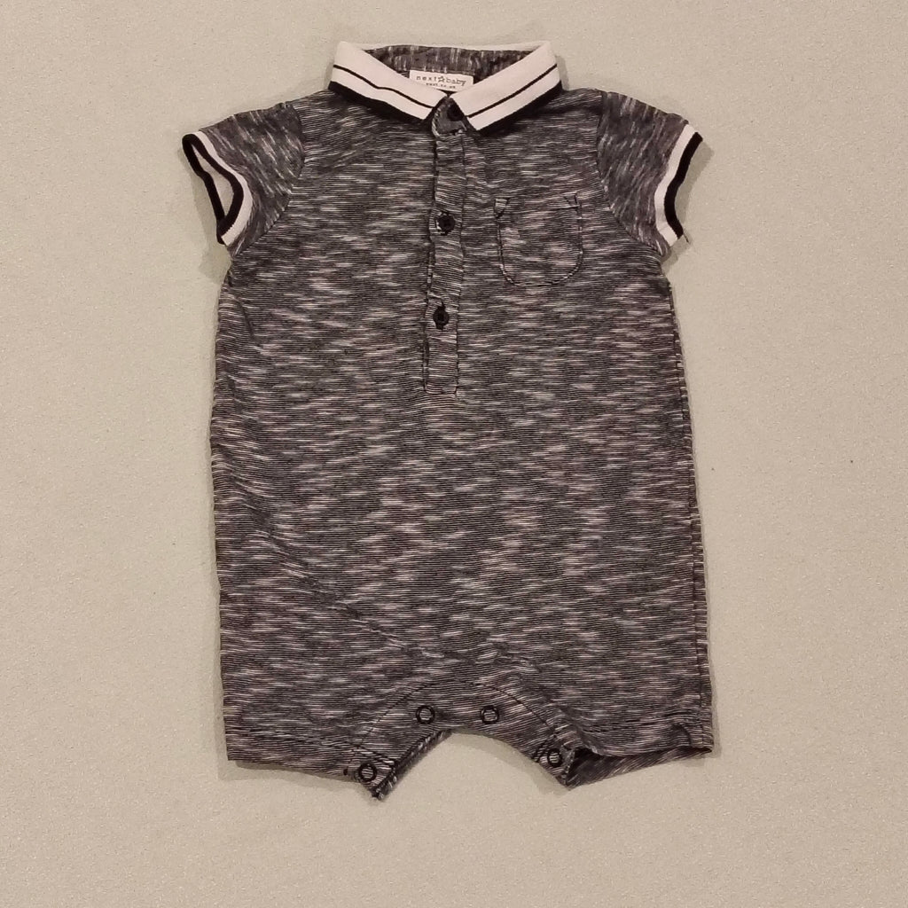 NEXT baby romper size 3-6m grey