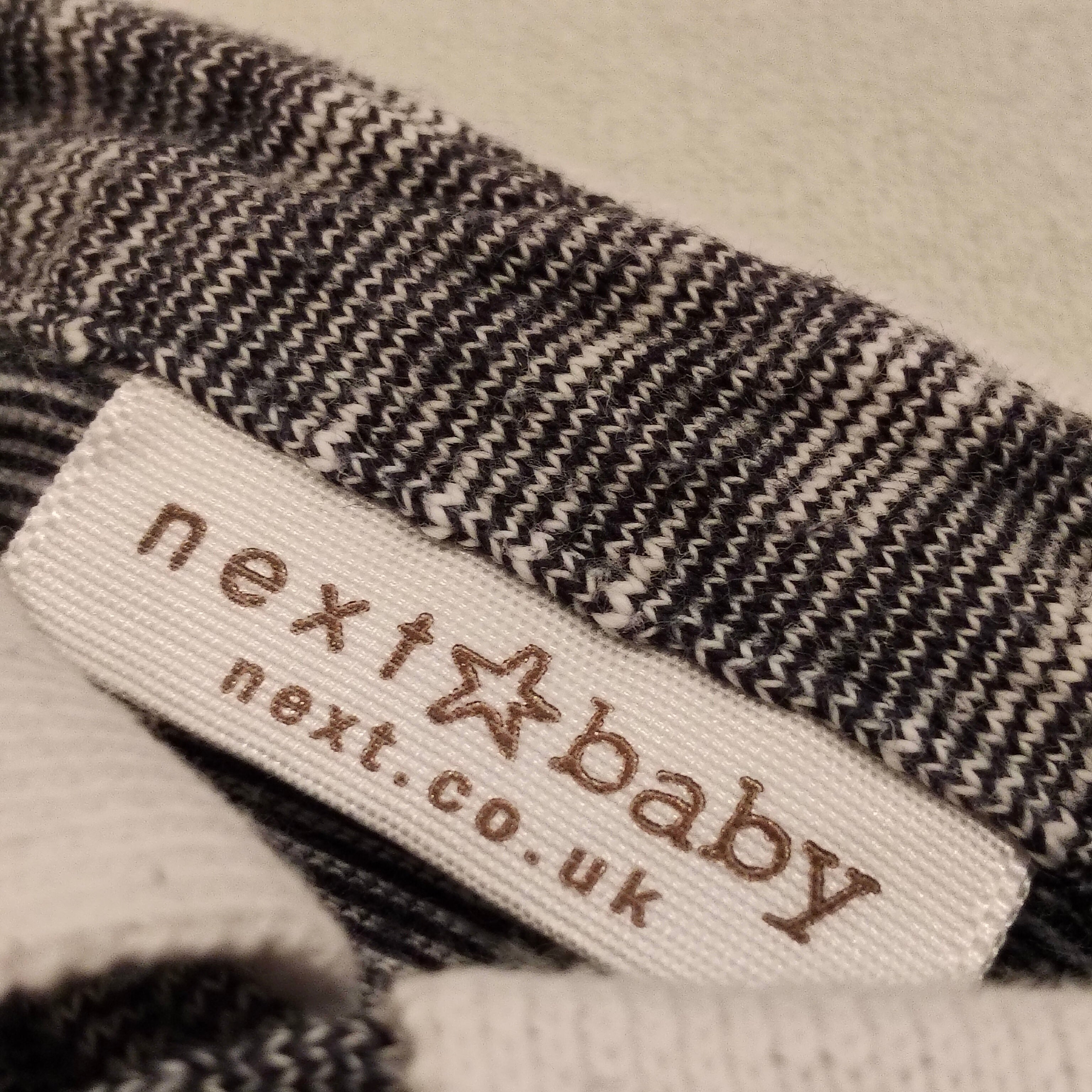 NEXT baby romper size 3-6m grey