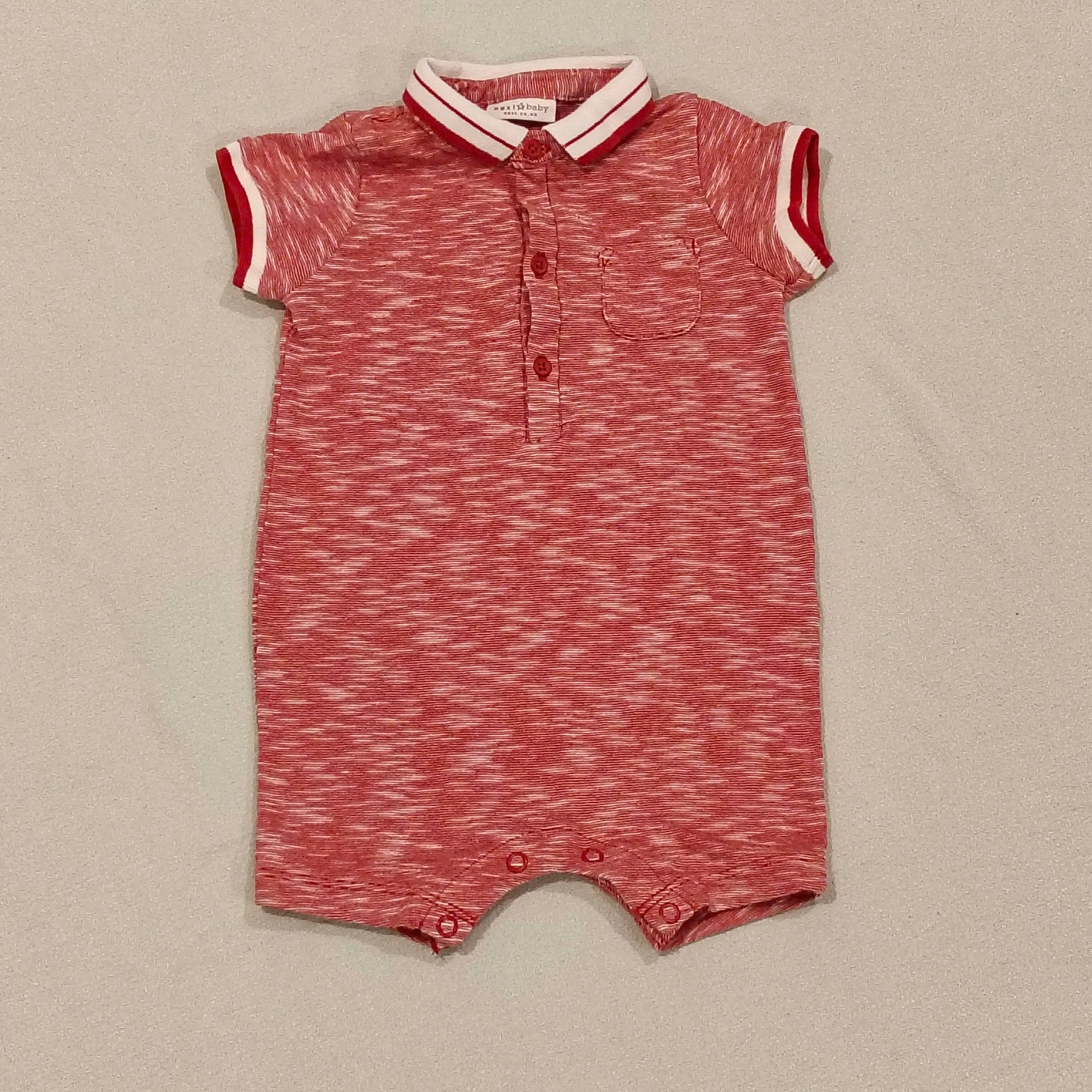 NEXT baby romper size 3-6m red