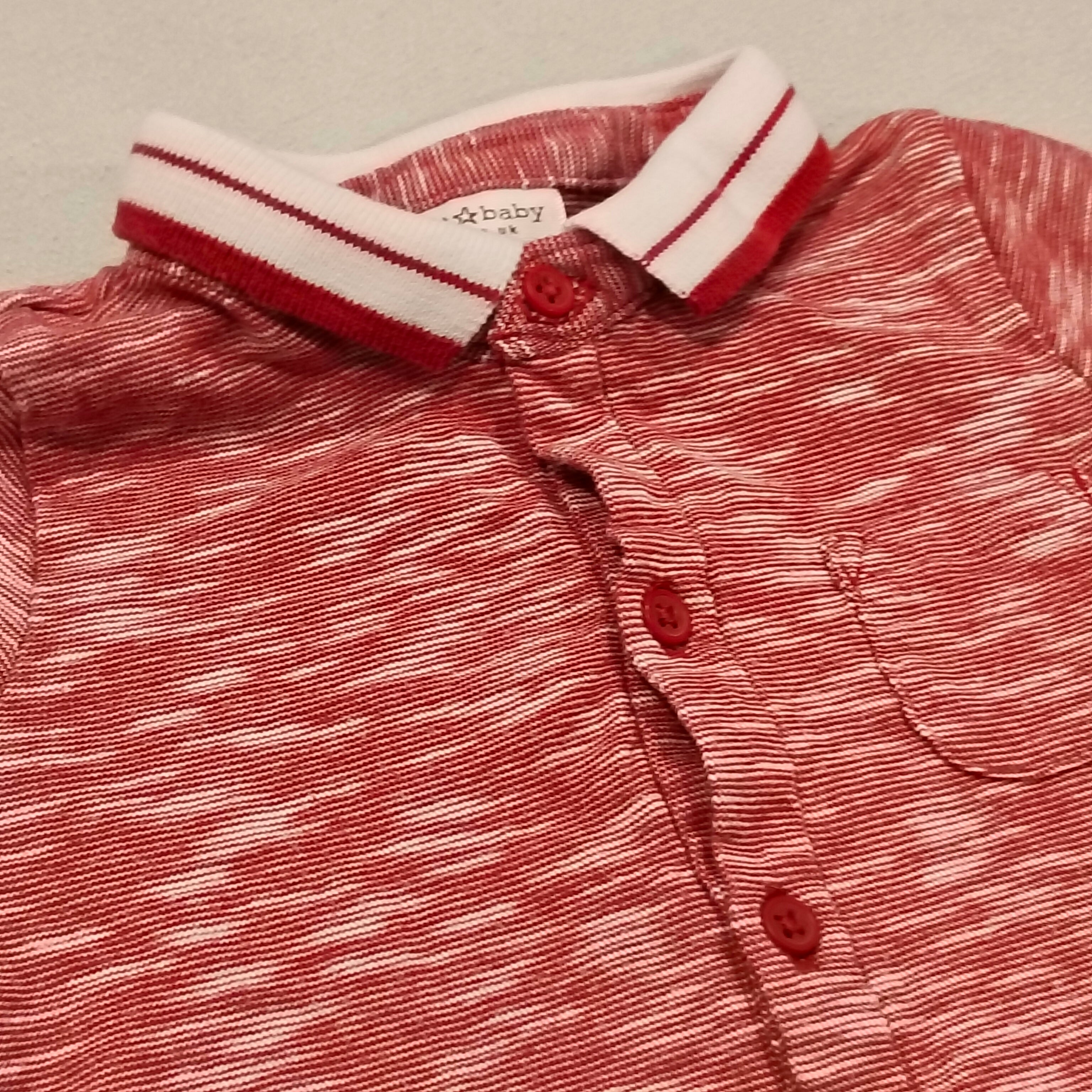 NEXT baby romper size 3-6m red