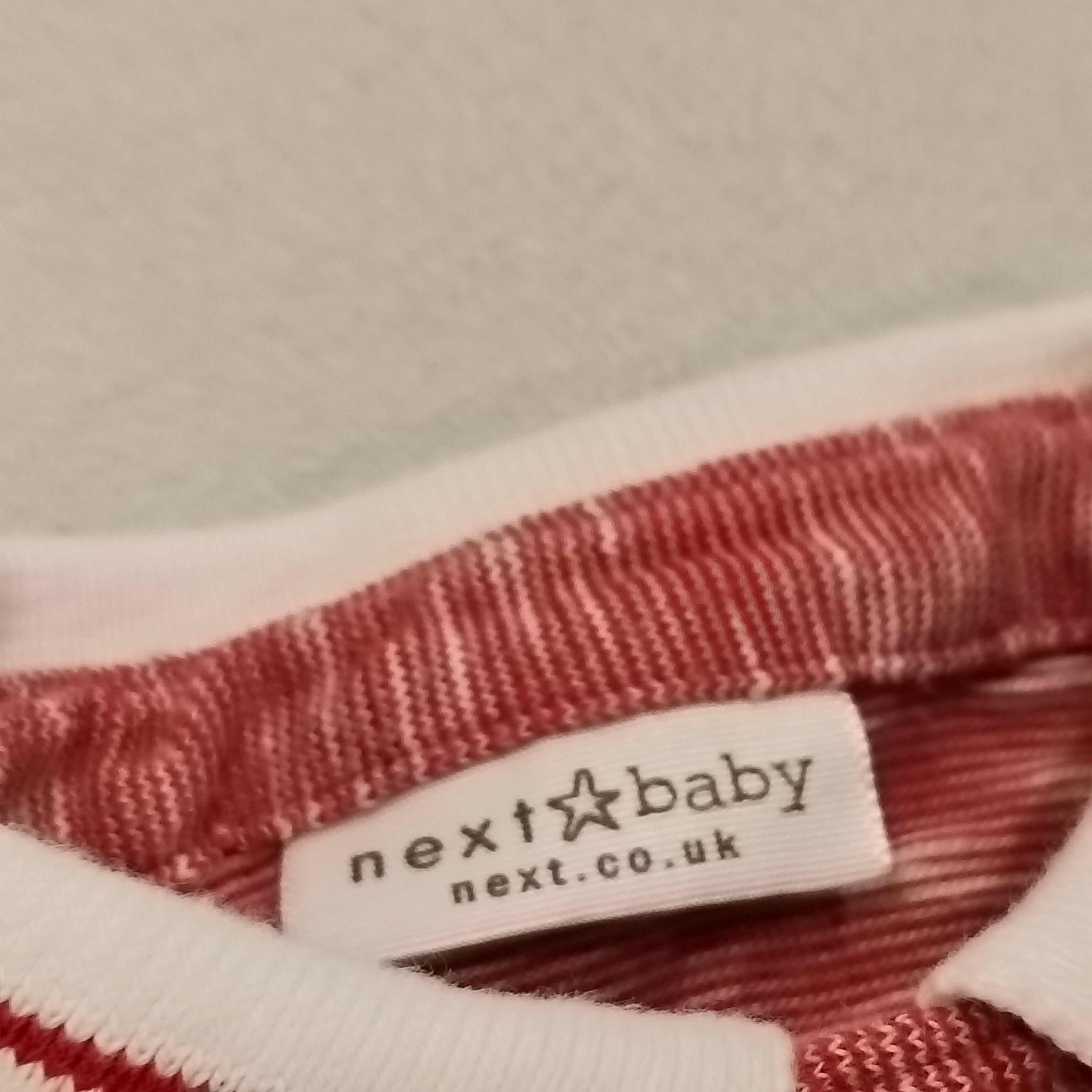 NEXT baby romper size 3-6m red