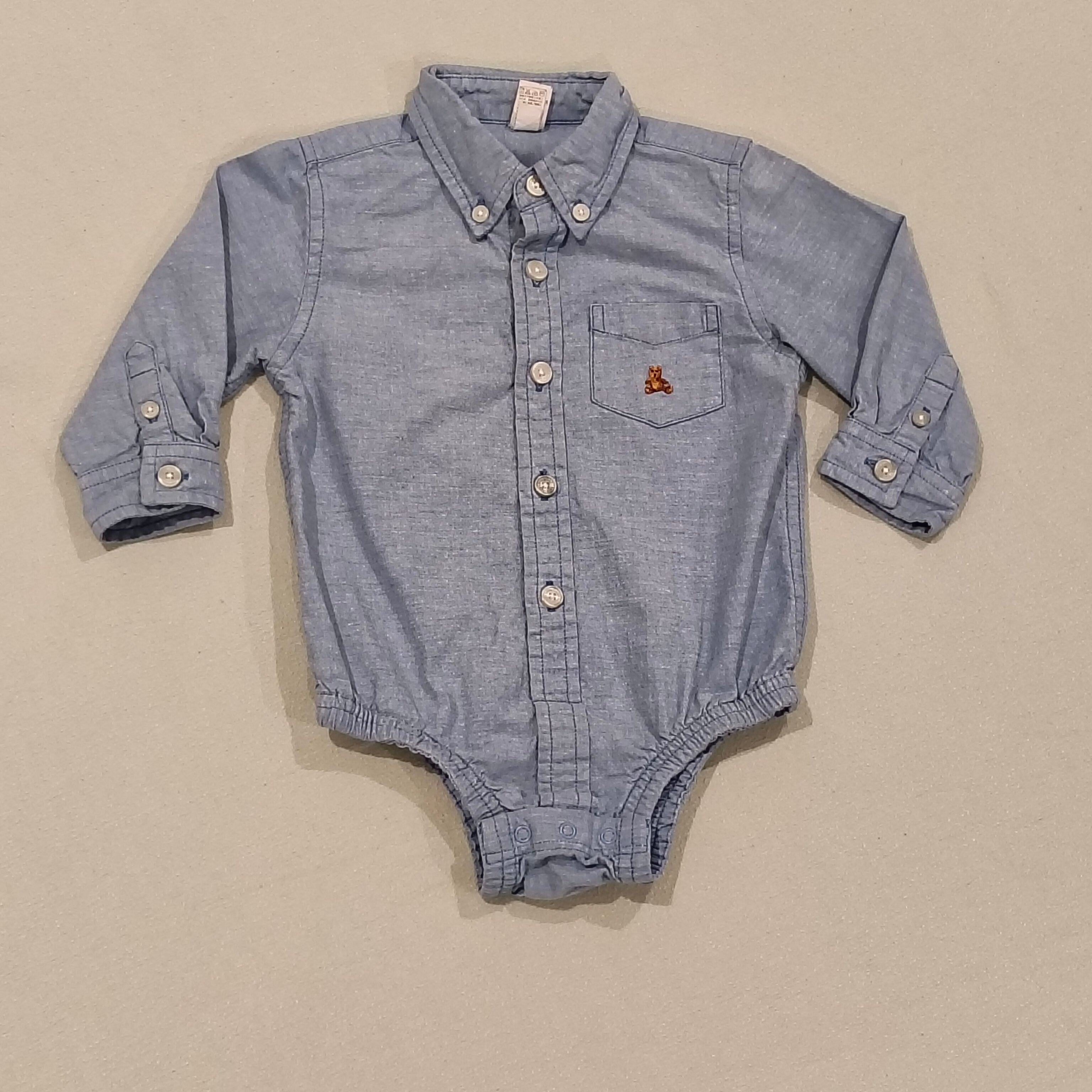 GAP baby bodysuit size 12-18m denim