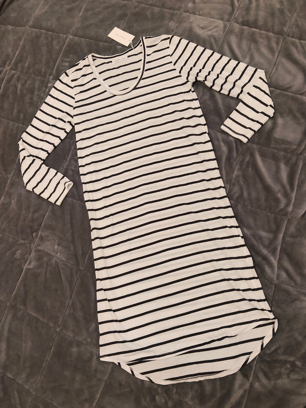 NEW Assembly Label dress size 10 Women stripes long sleeve RRP $70