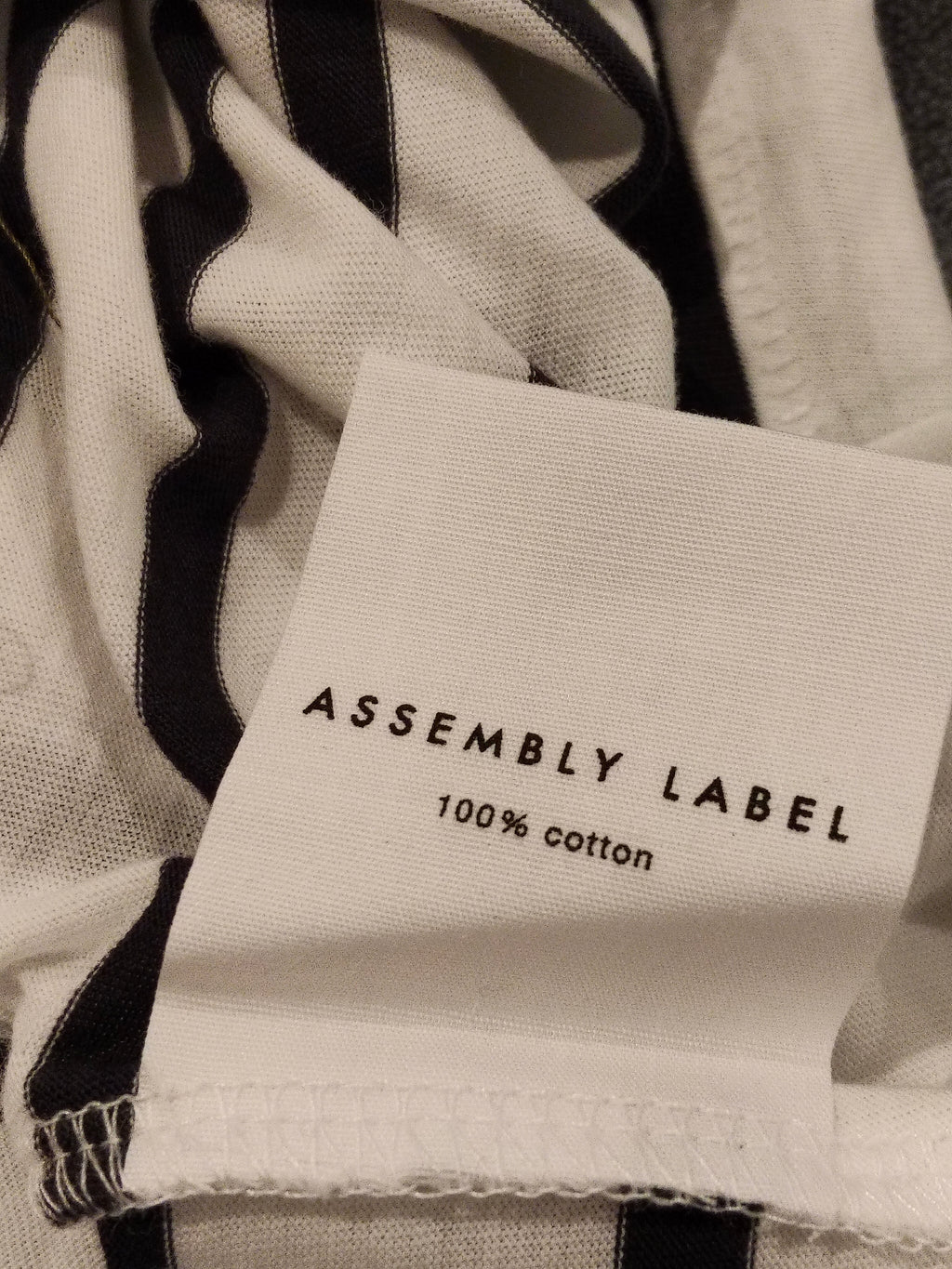 NEW Assembly Label dress size 10 Women stripes long sleeve RRP $70