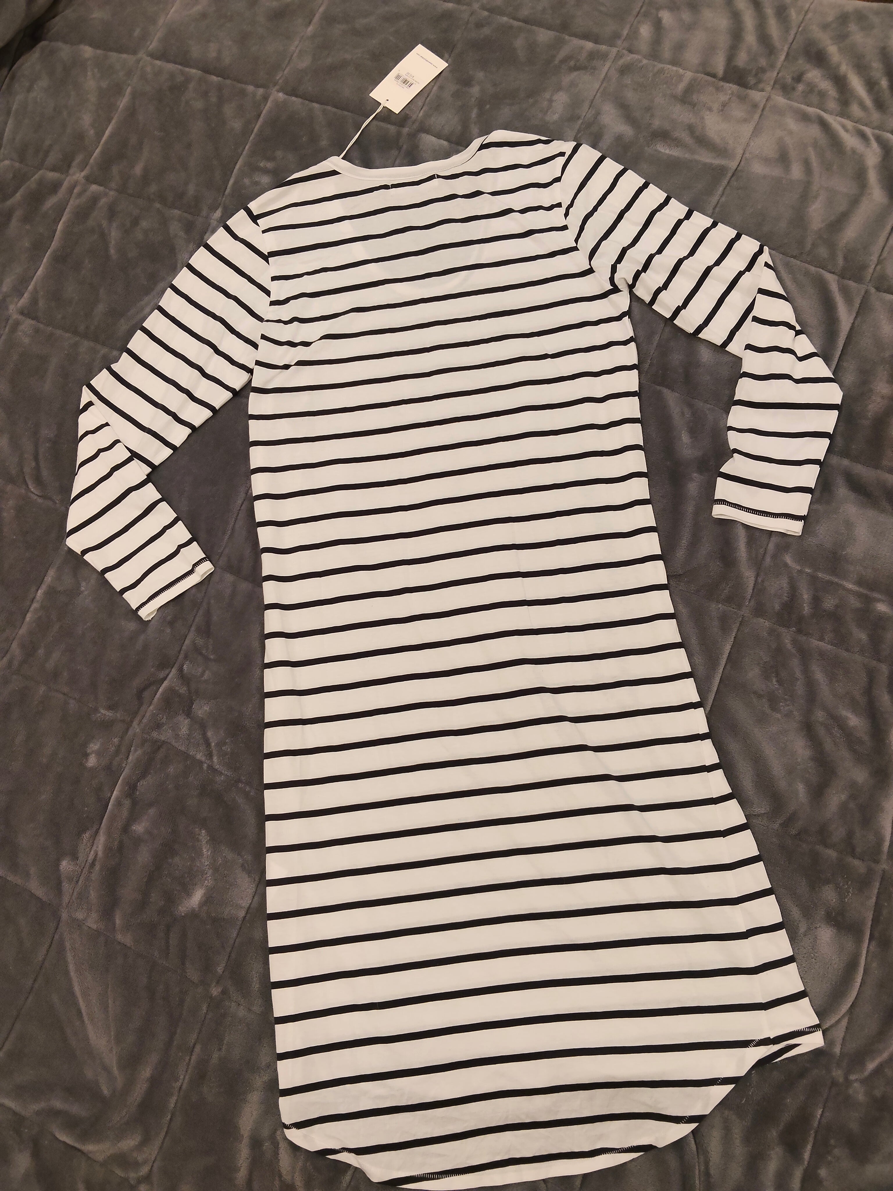 NEW Assembly Label dress size 10 Women stripes long sleeve RRP $70