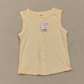 New top size 10yrs girls light yellow sleeveless