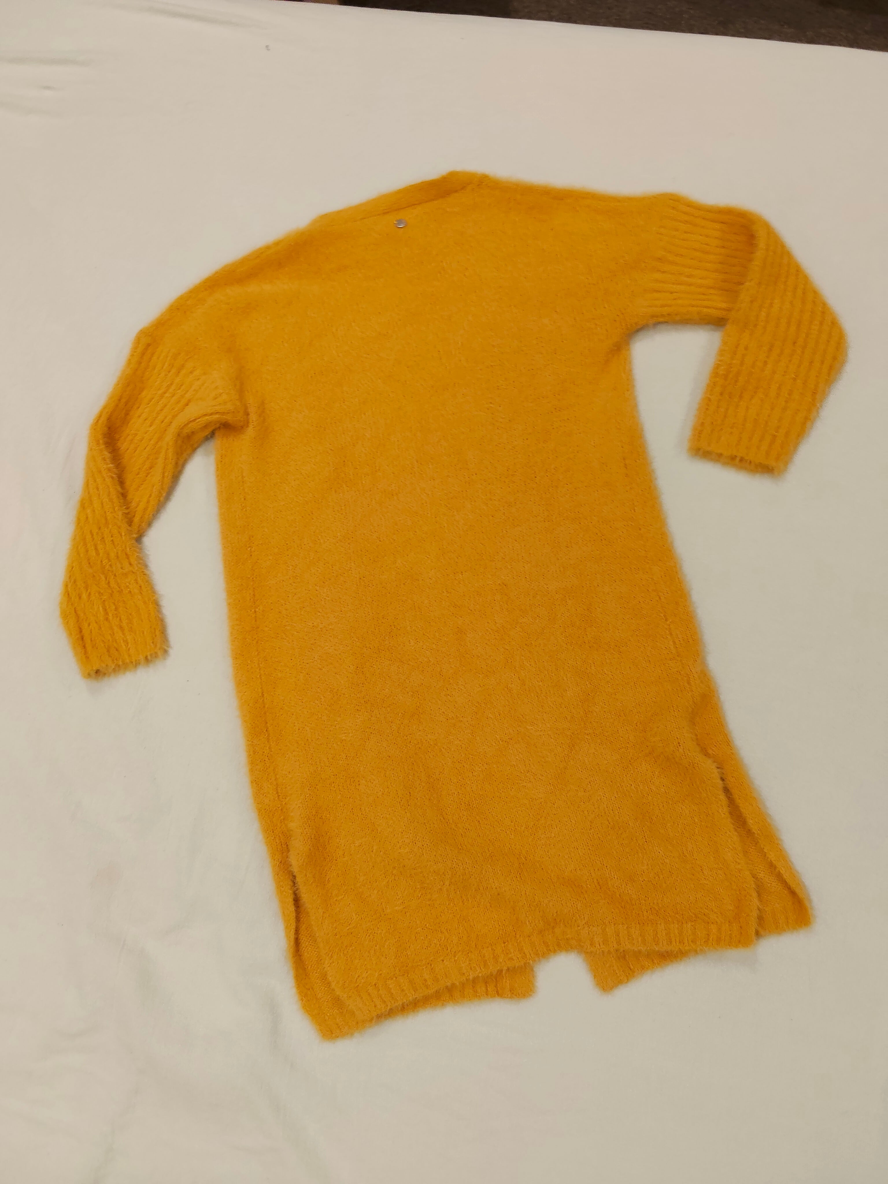 EVE GIRL long cardigan size 12 girls yellow