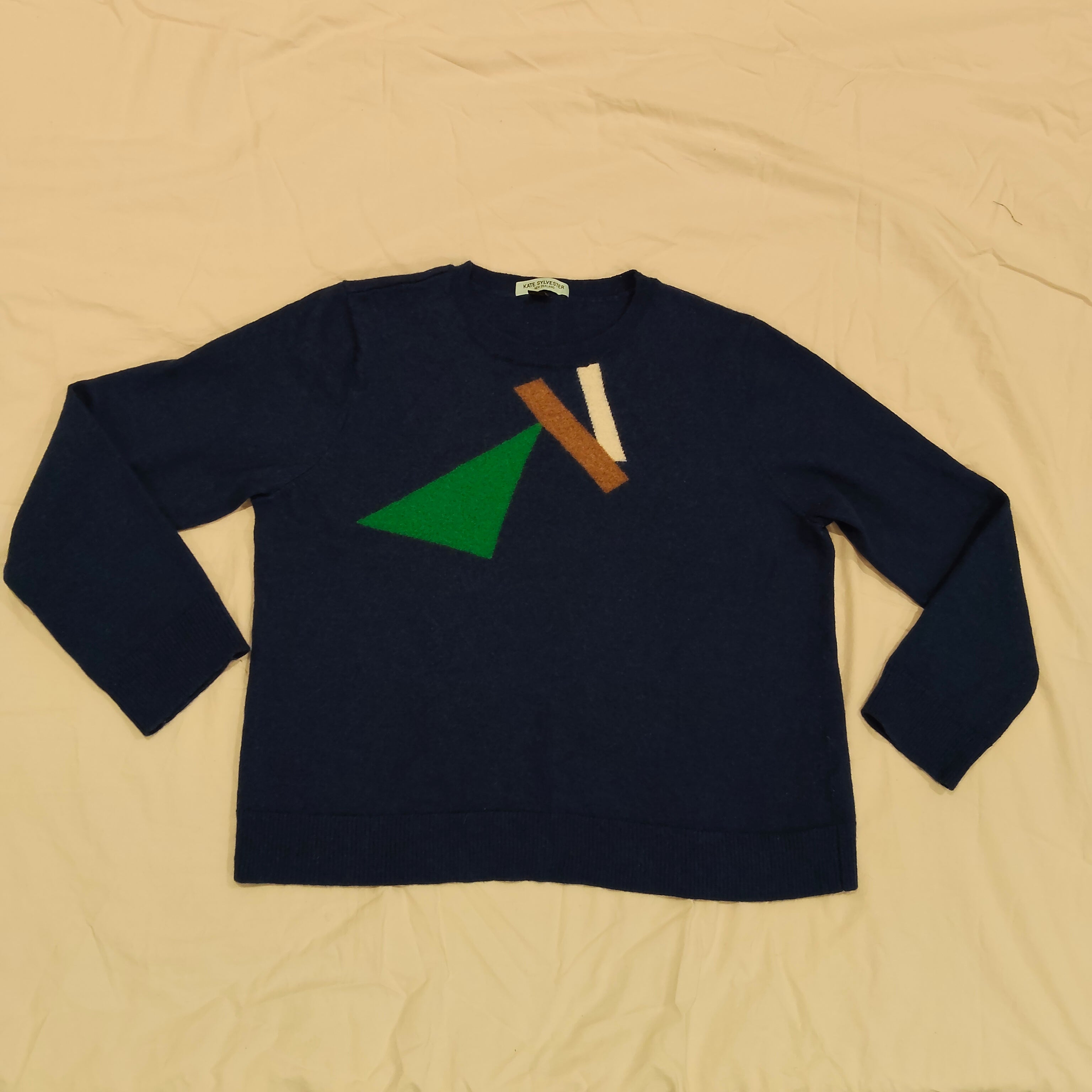 Kate Sylvester 100% Merino jumper size M Womens Navy