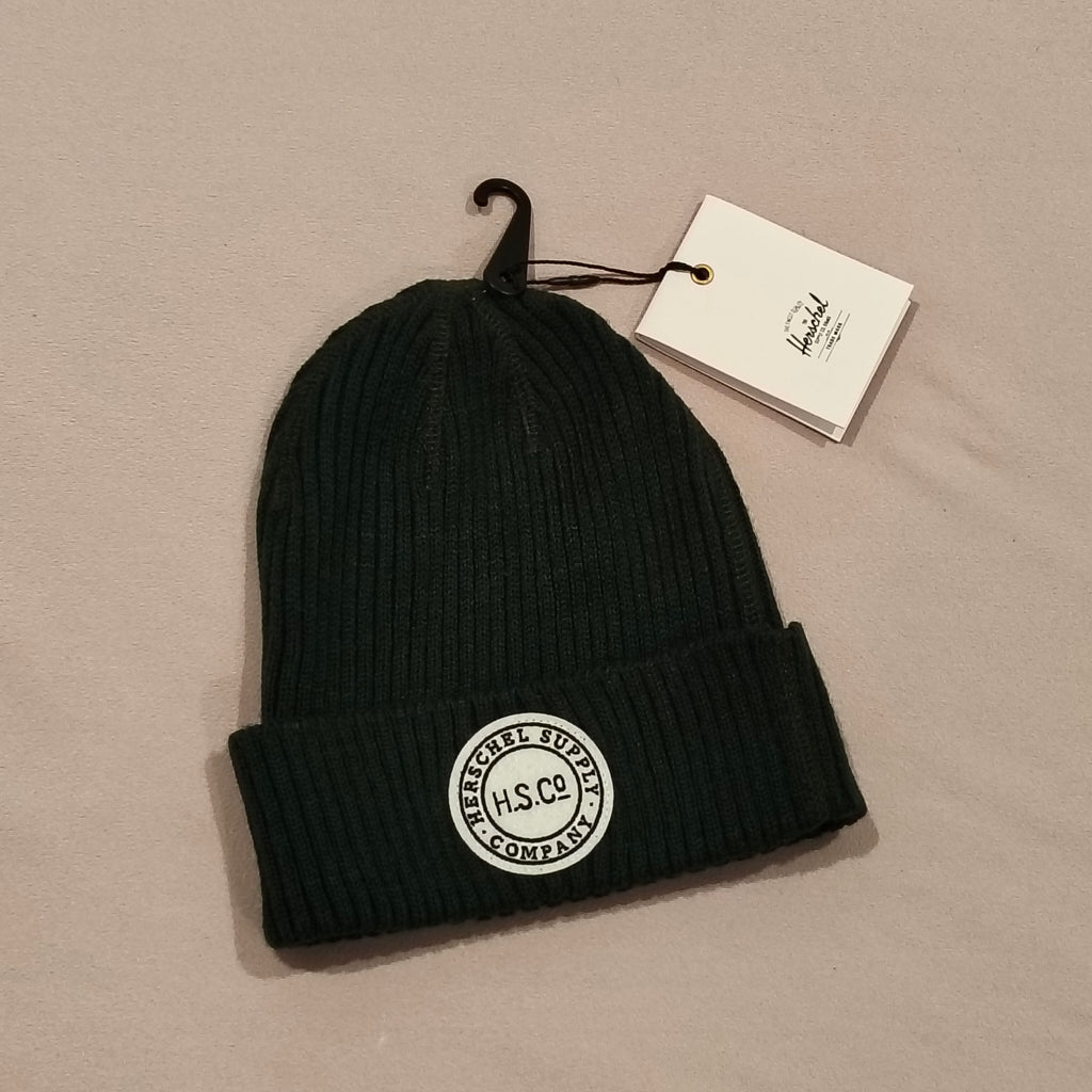NEW Herschel Kitted Beanie Forest Green