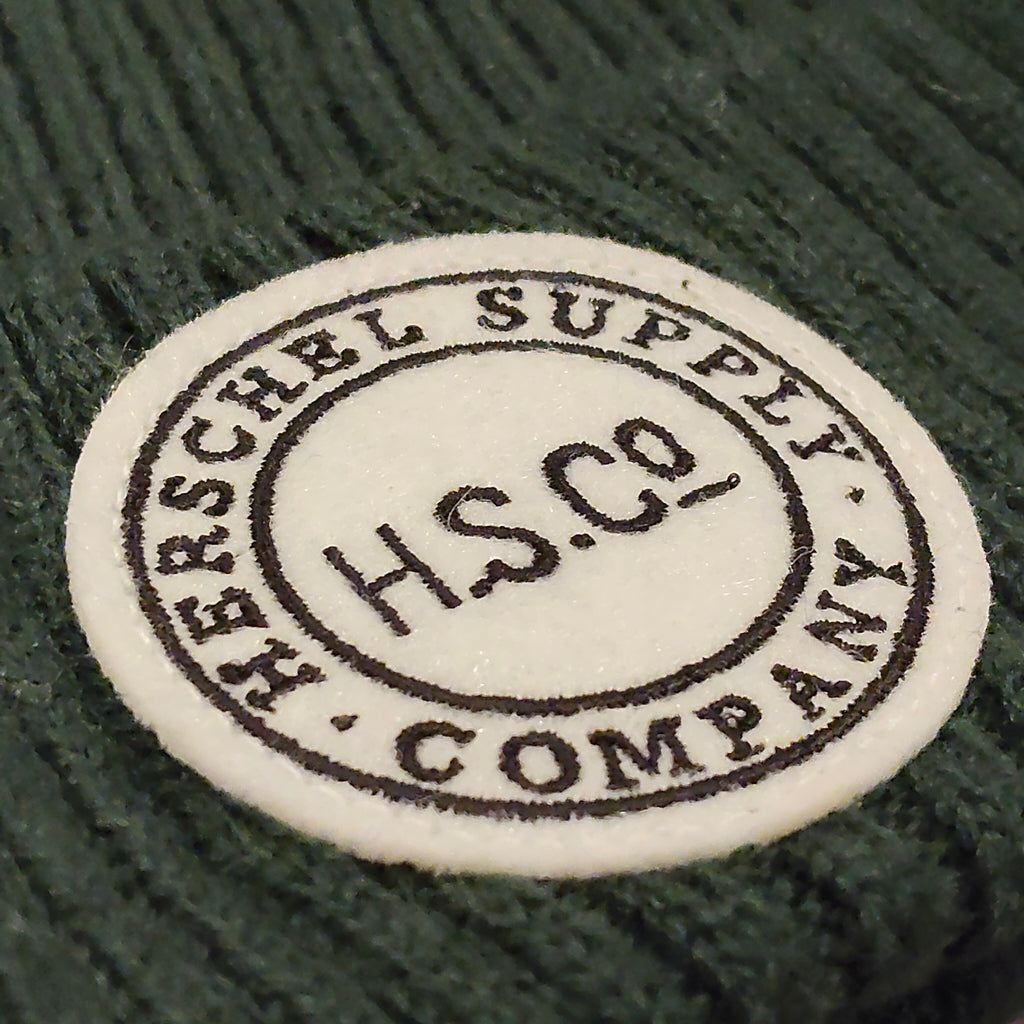 NEW Herschel Kitted Beanie Forest Green