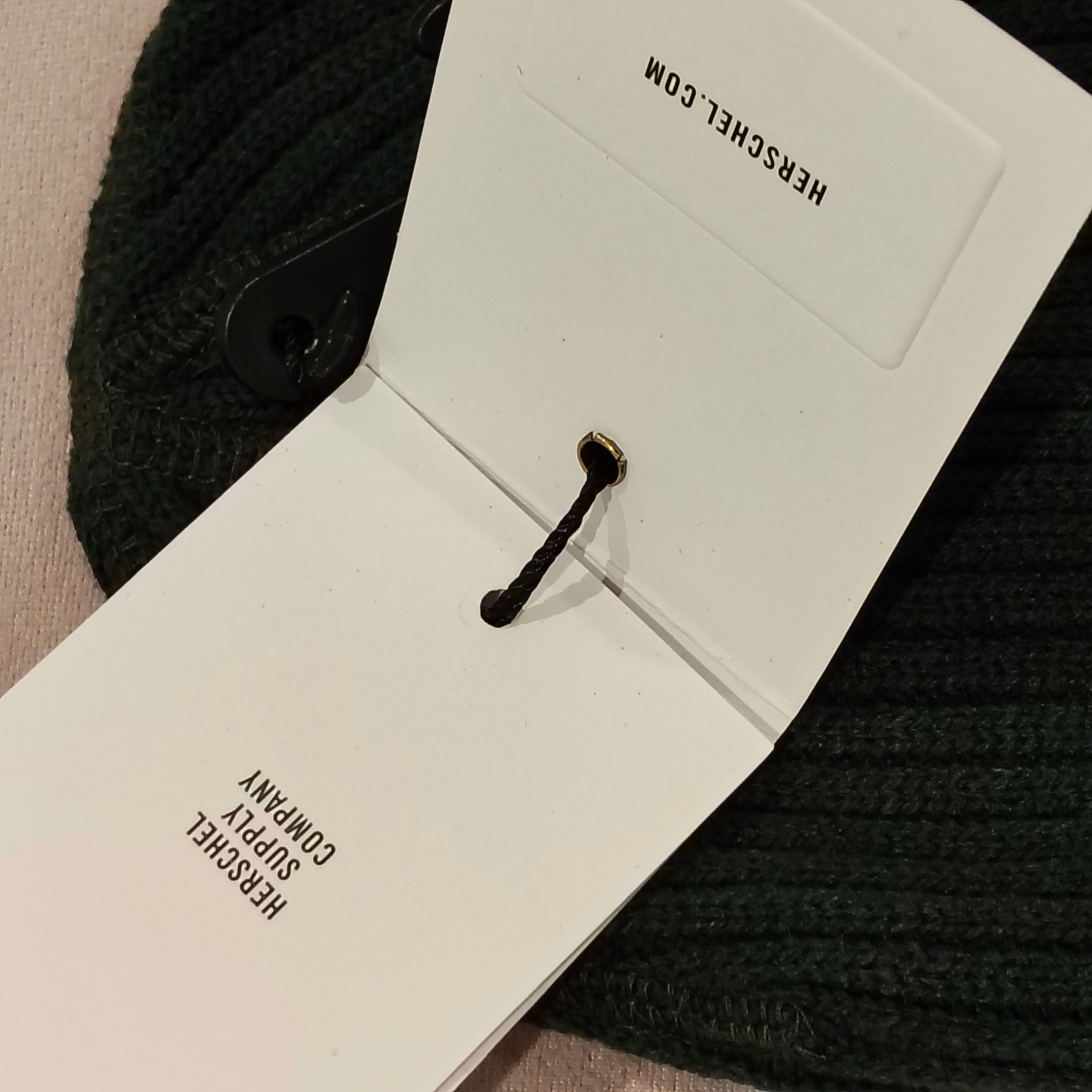 NEW Herschel Kitted Beanie Forest Green