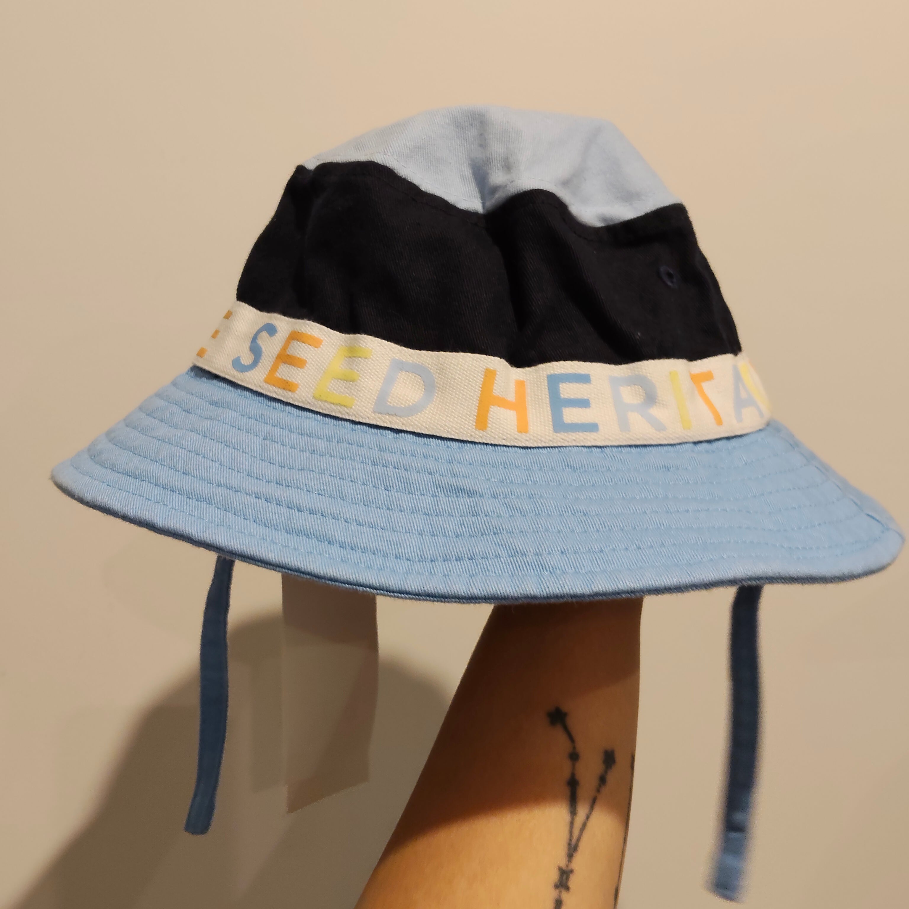 New SEED sun hat size S-M kids 3-6yrs (51-52cm)