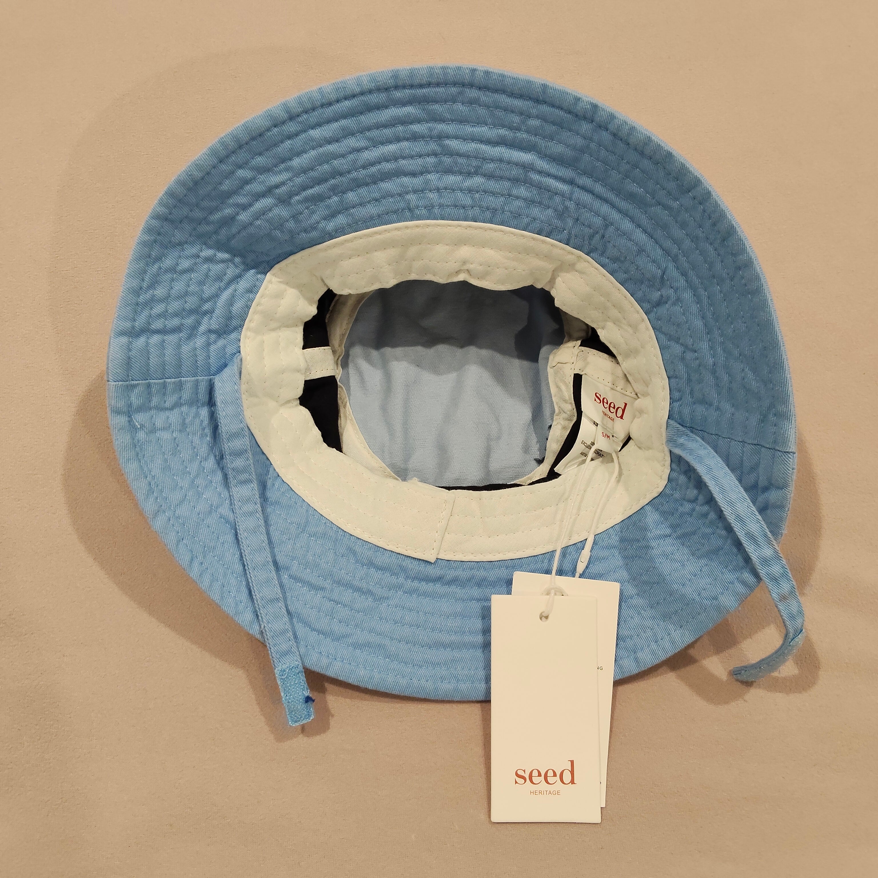 New SEED sun hat size S-M kids 3-6yrs (51-52cm)