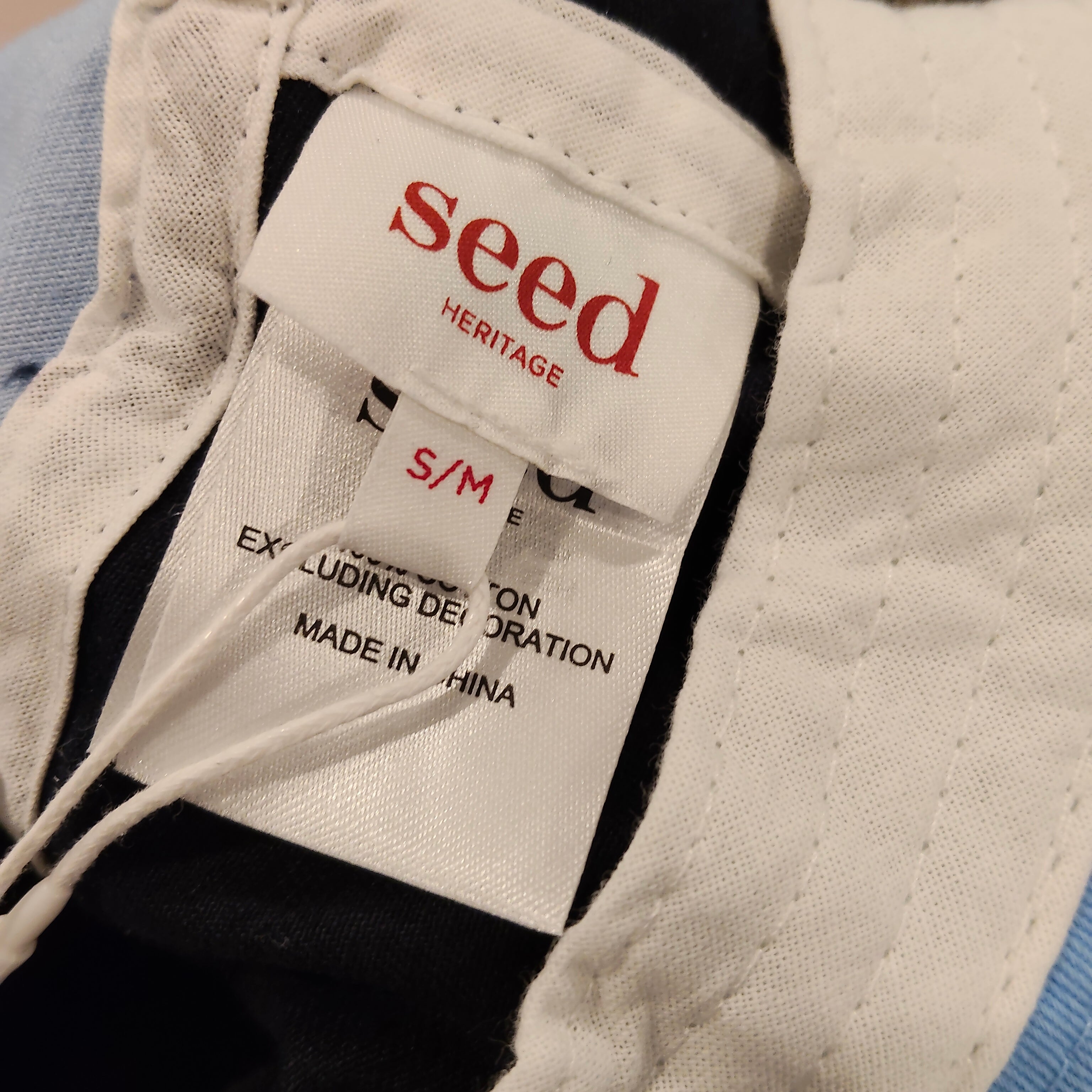 New SEED sun hat size S-M kids 3-6yrs (51-52cm)