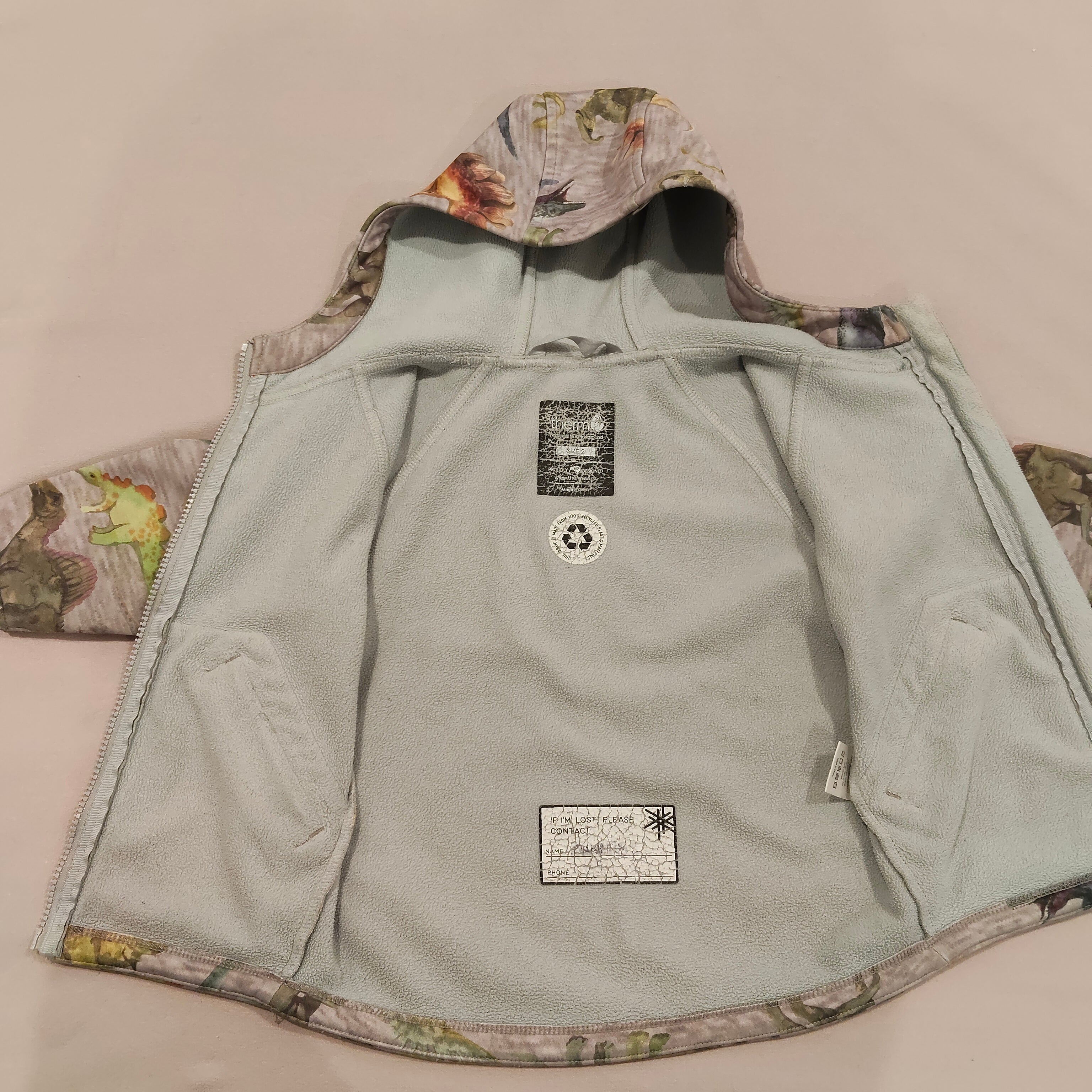 THERM jacket size 2 boys Dinosaur (marks)