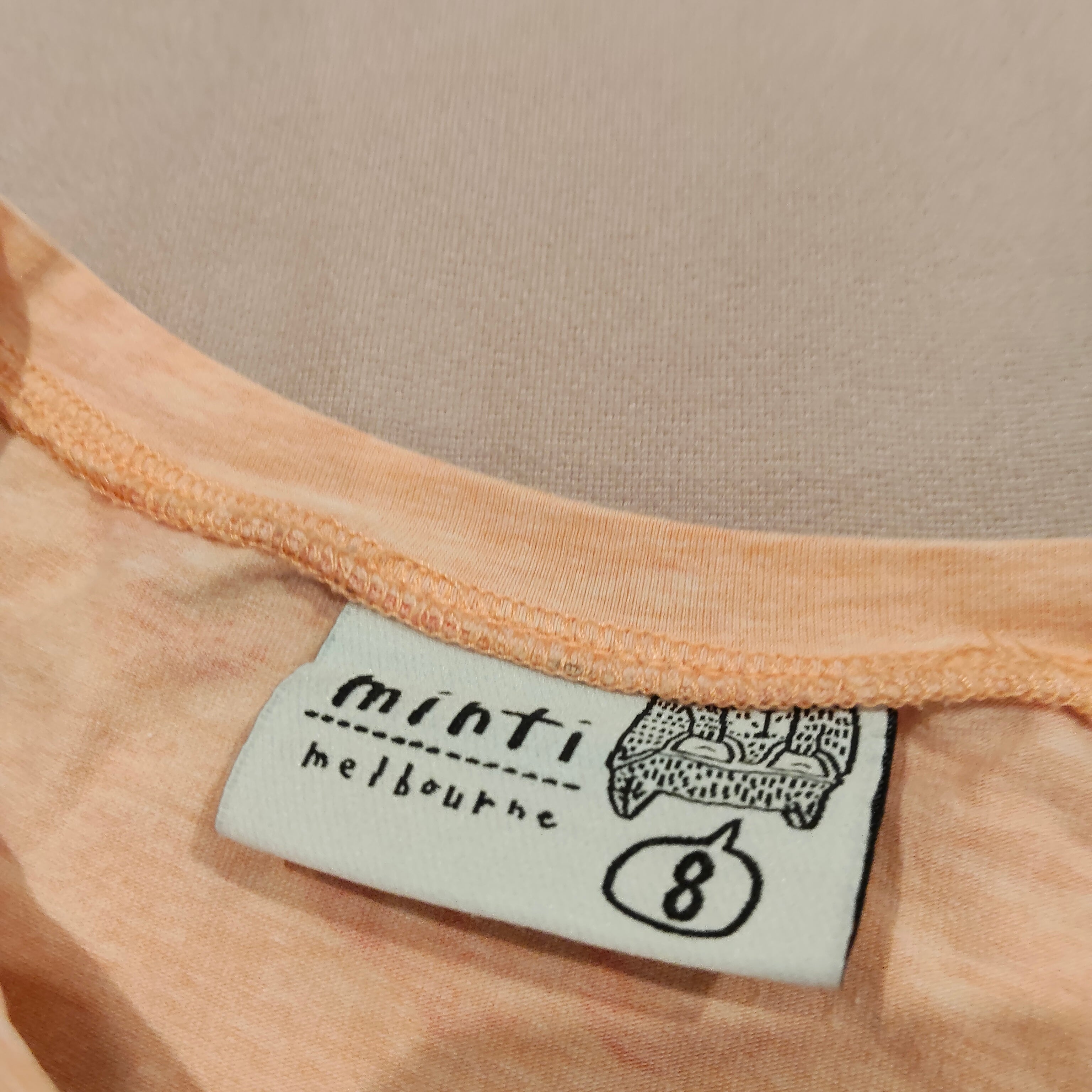 MINTI dress size 8 girls long sleeve (marks)