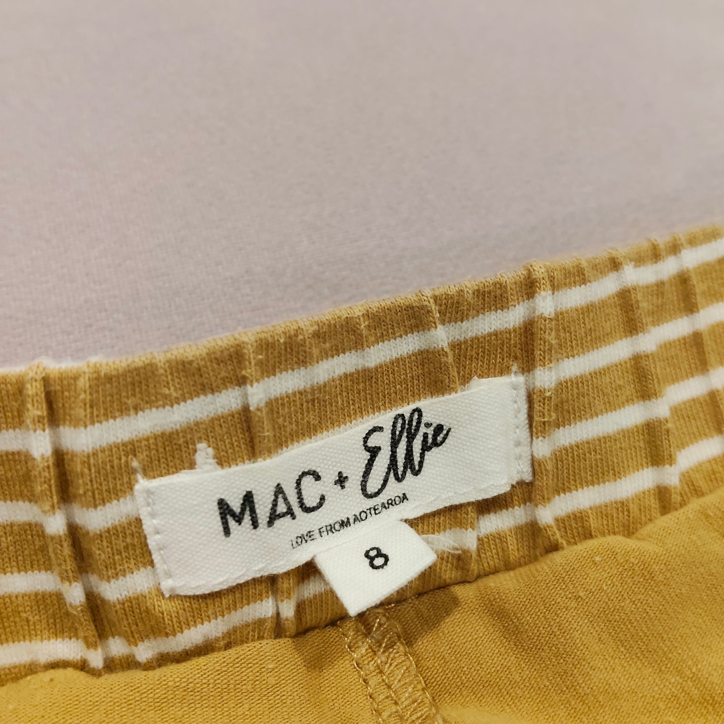 MAC + ELLIE skort size 8 girls yellow