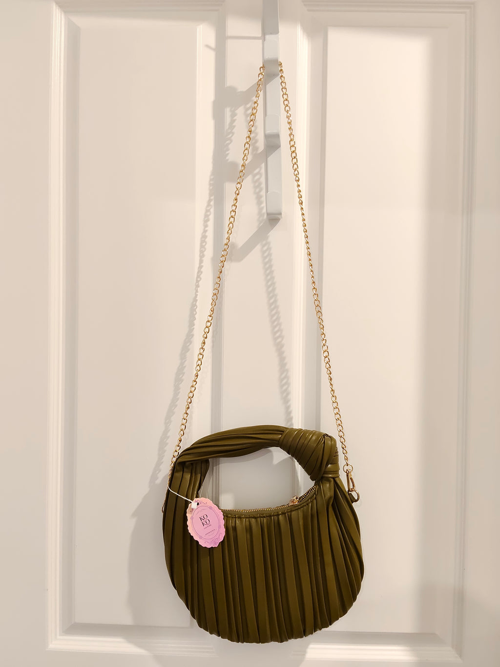 New KOKO Couture vegan leather knot bag - removable straps