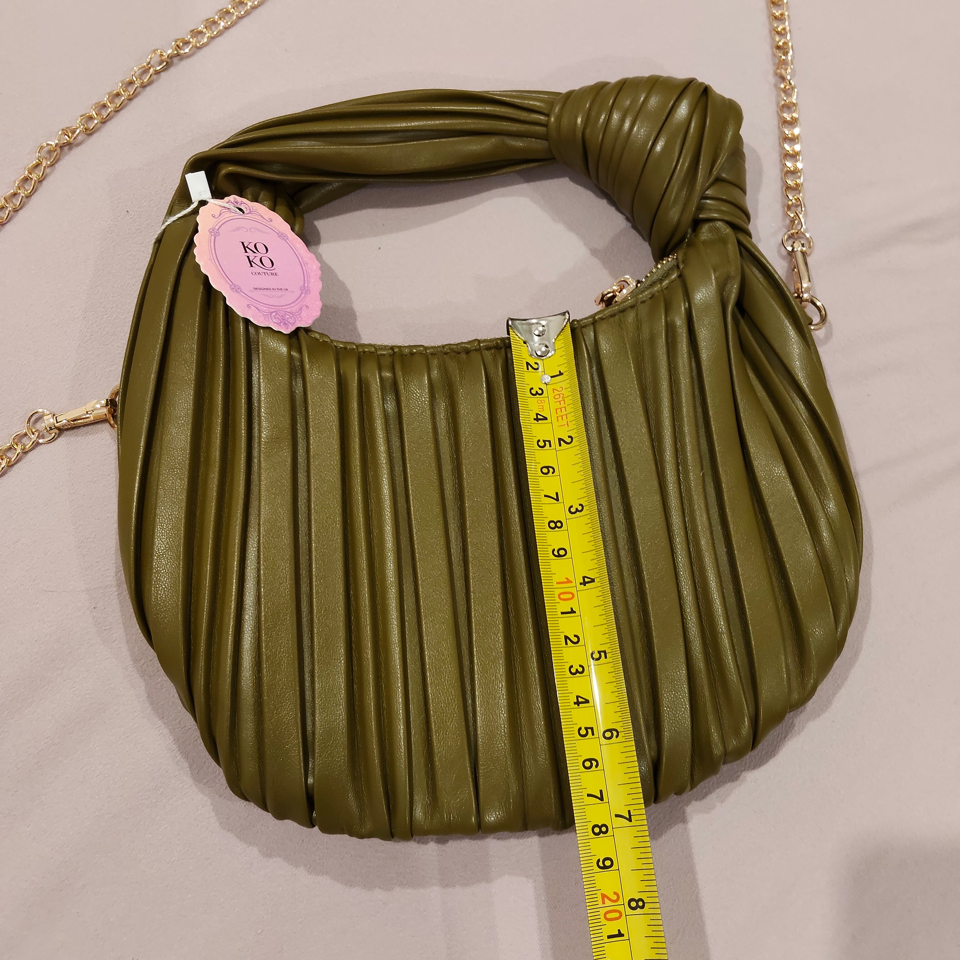 New KOKO Couture vegan leather knot bag - removable straps