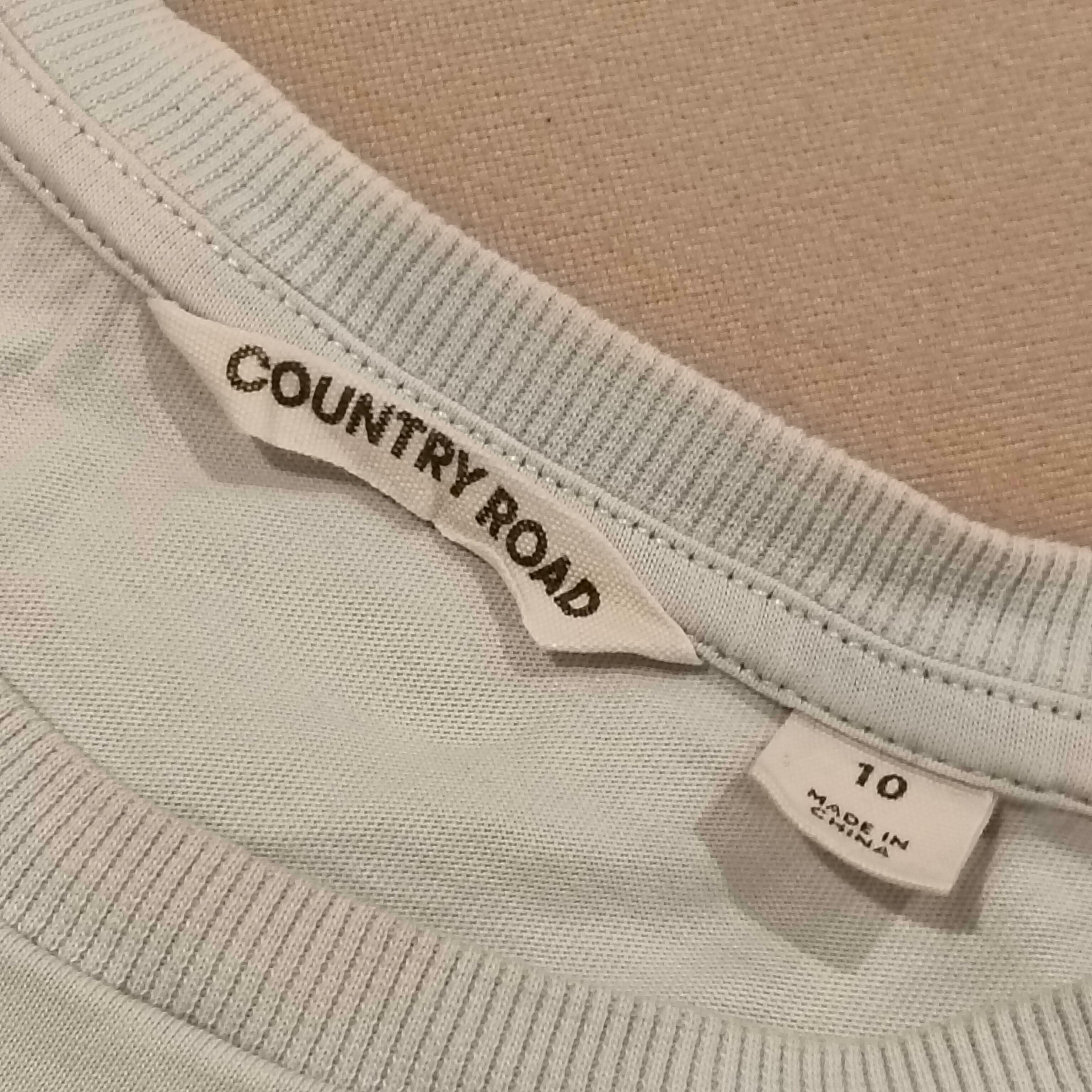 COUNTRY ROAD top size 10yrs girls pastel blue short sleeve