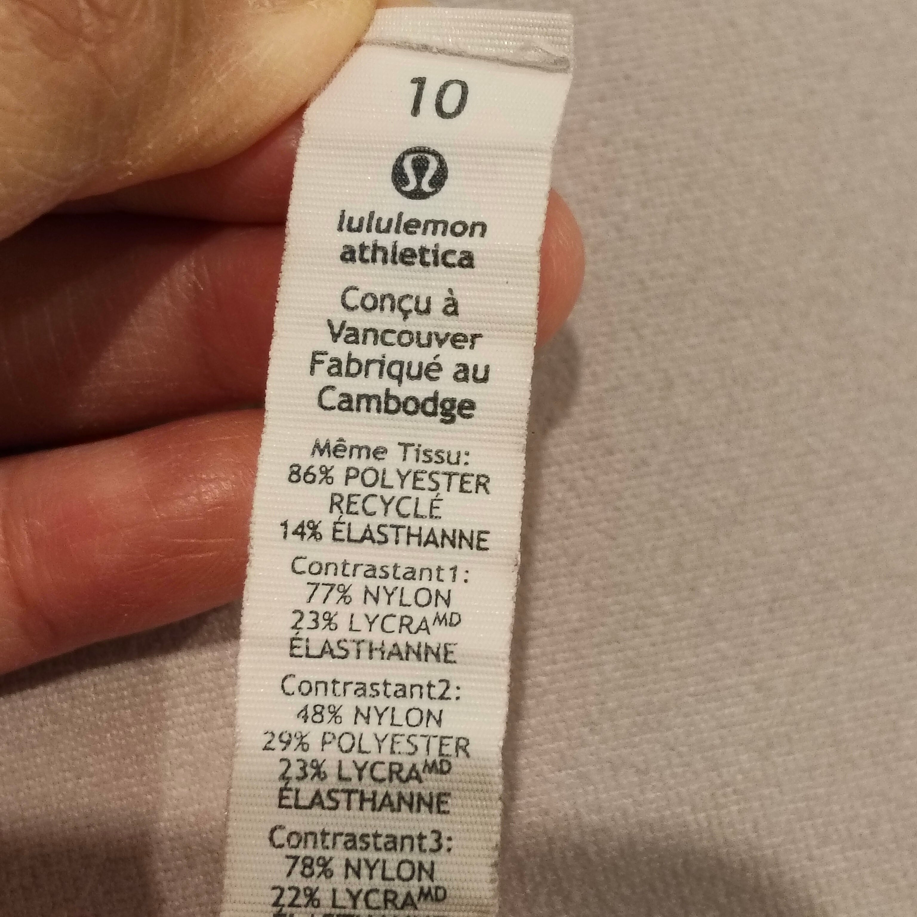 LULULEMON shorts size 10 Lulu (14 NZ)