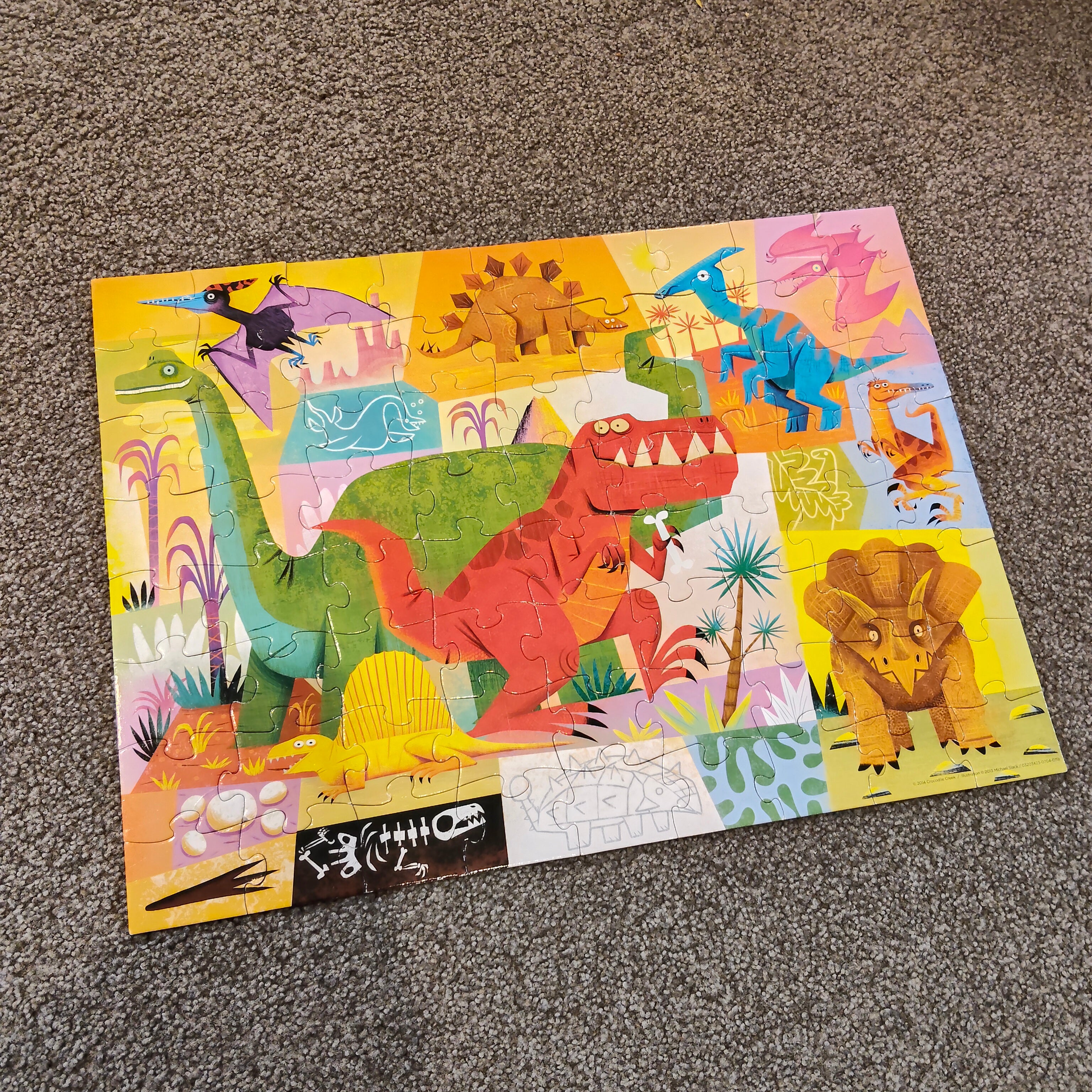 Crocodile Creek Dinosaur Puzzle 72pc toy