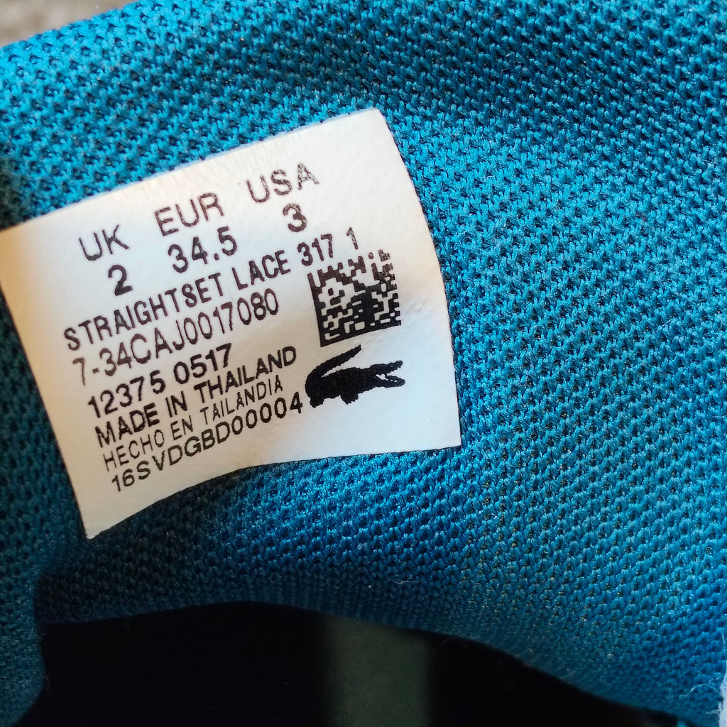 LACOSTE sneakers size 34.5 boys