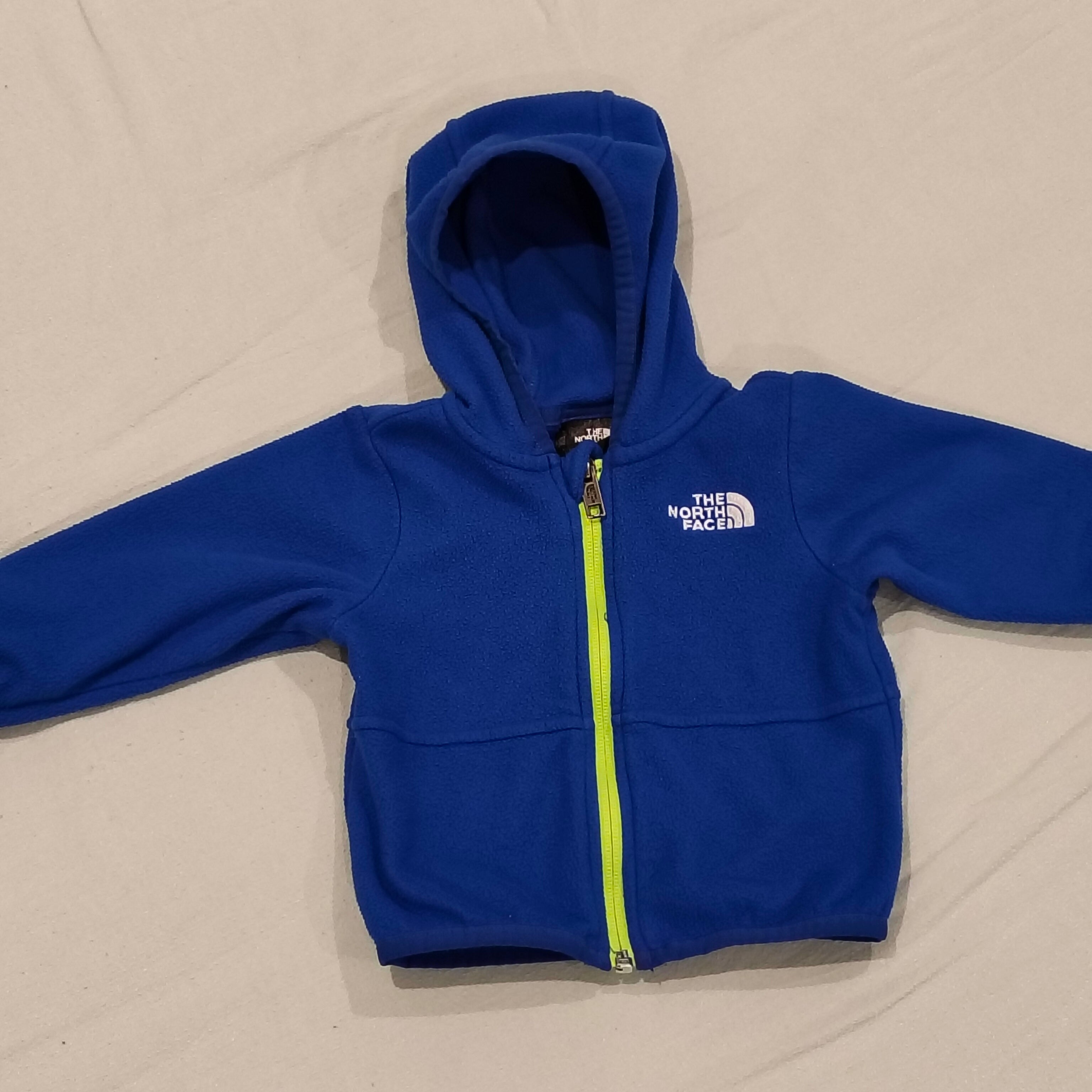 THE NORTH FACE fleece zip hoodie size 6-12m babies navy