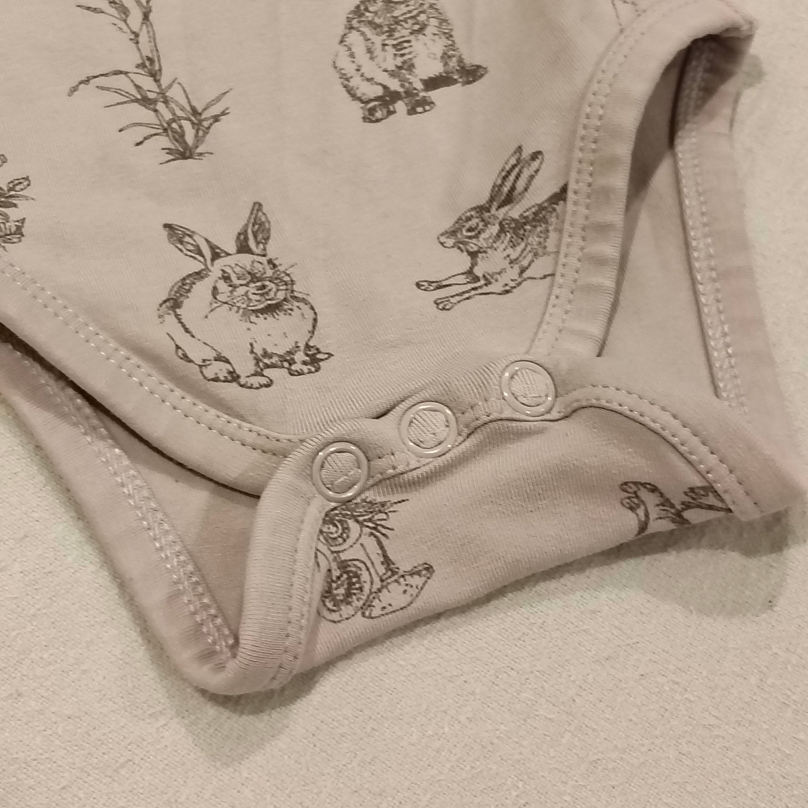 BURROW & BE bodysuit size Newborn long sleeve Organic cotton