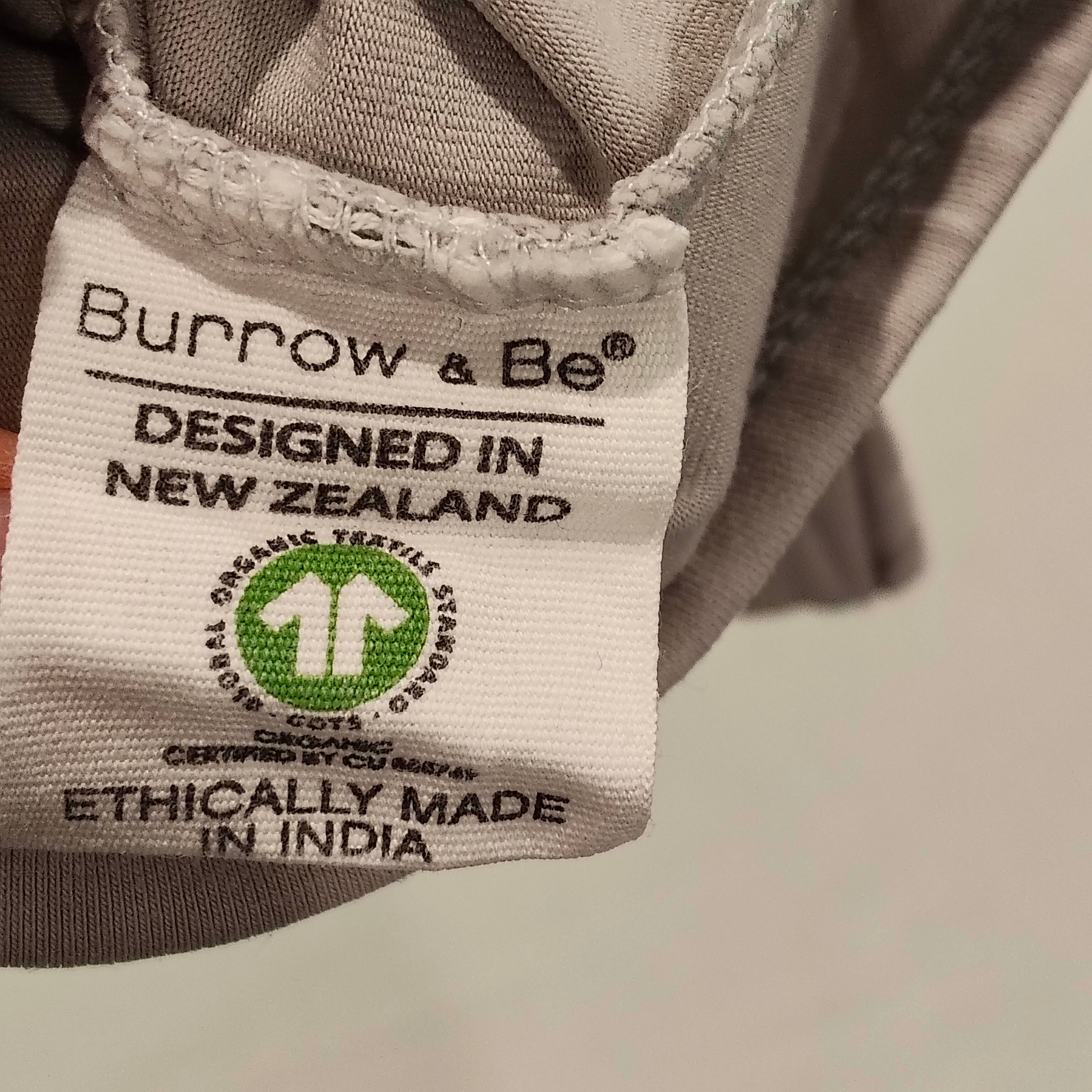 BURROW & BE bodysuit size Newborn long sleeve Organic cotton