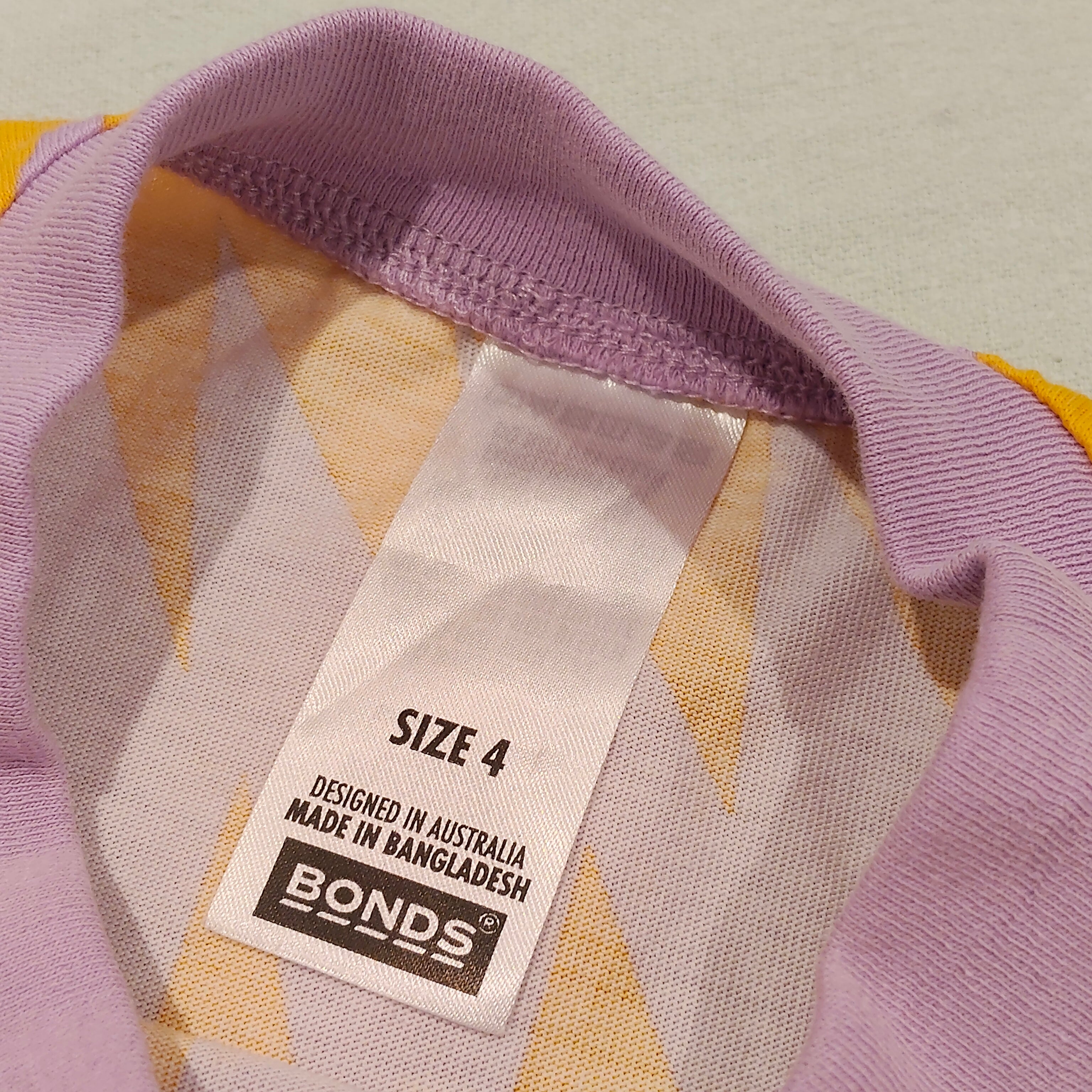 BONDS dress size 4 girls long sleeve