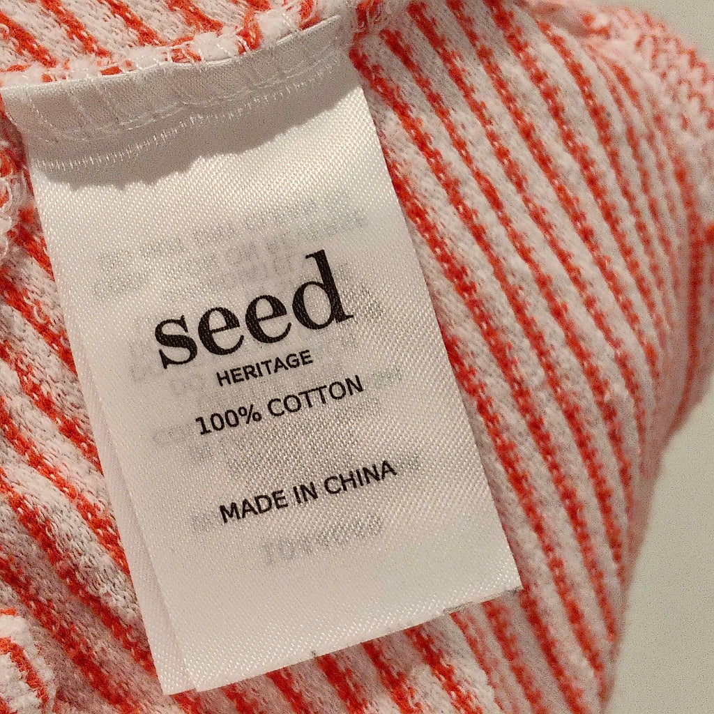 SEED shorts size 6-12m baby red stripes
