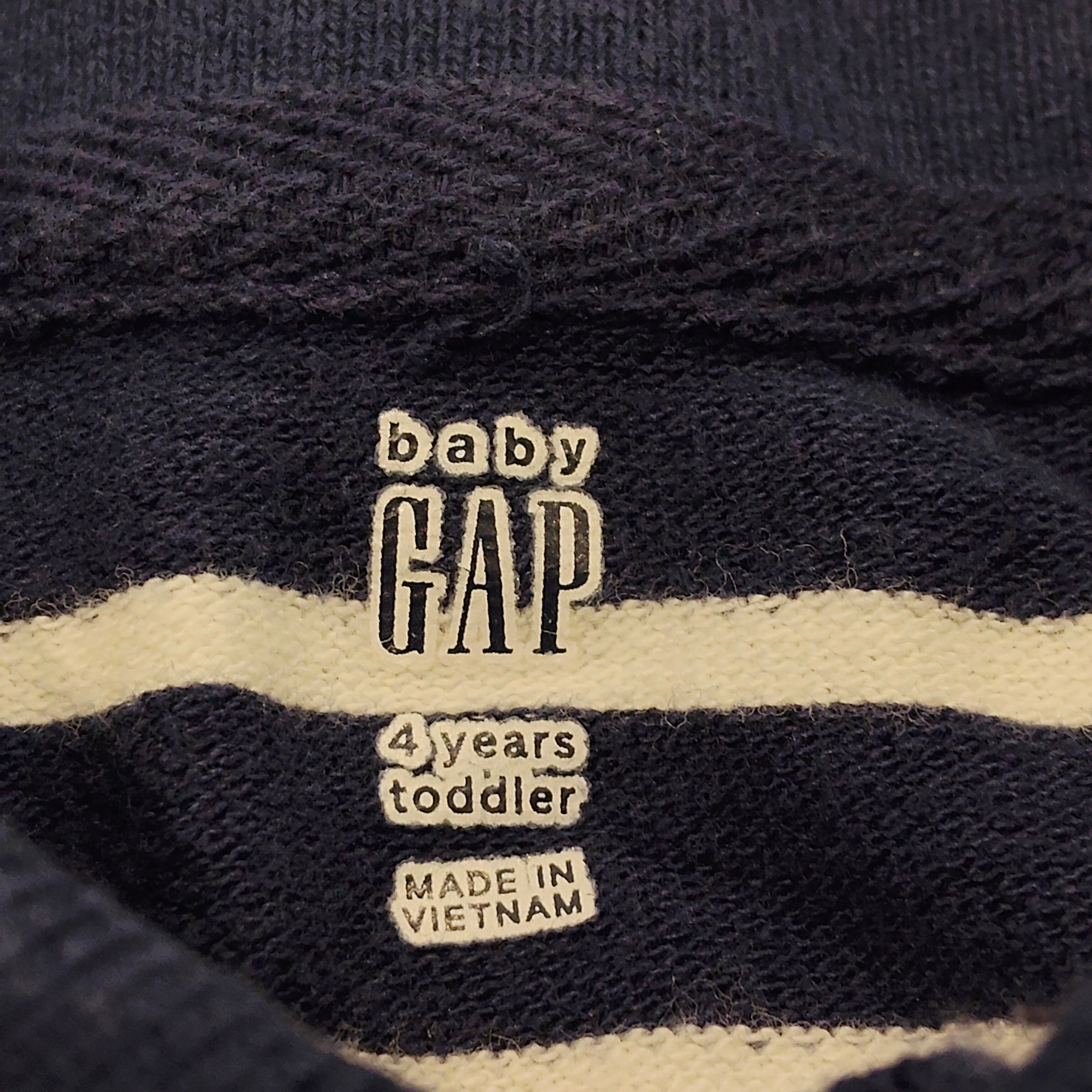 GAP polo top size 4yrs boys short sleeve stripes navy