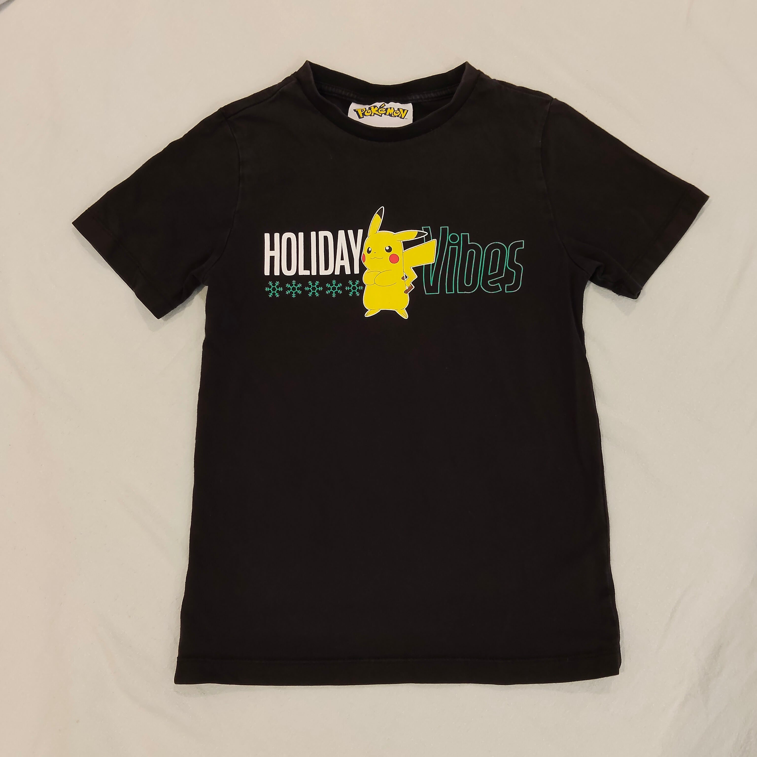 POKEMON Pikachu tee size 8yrs boys short sleeve Holiday Vibes