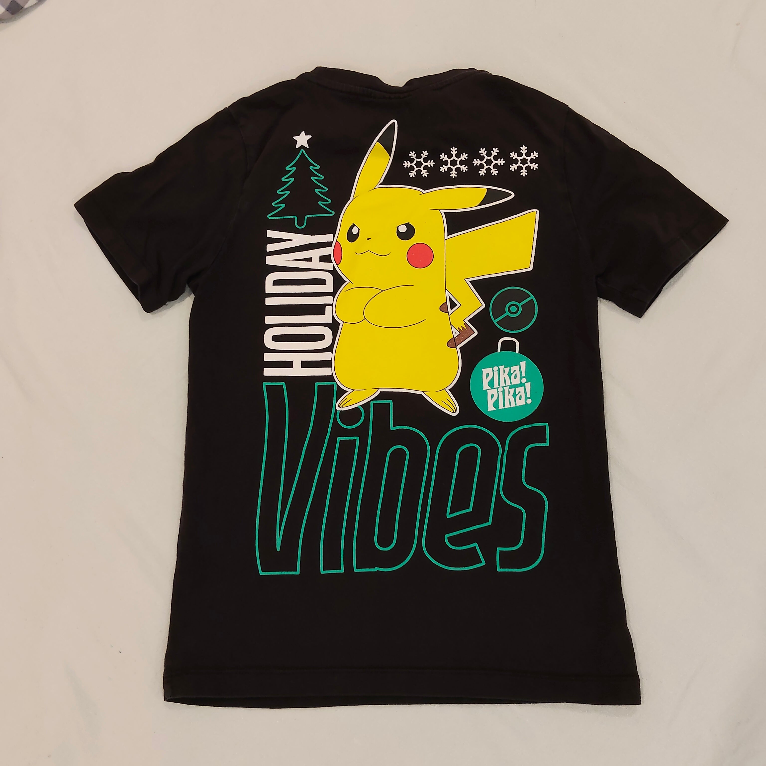 POKEMON Pikachu tee size 8yrs boys short sleeve Holiday Vibes