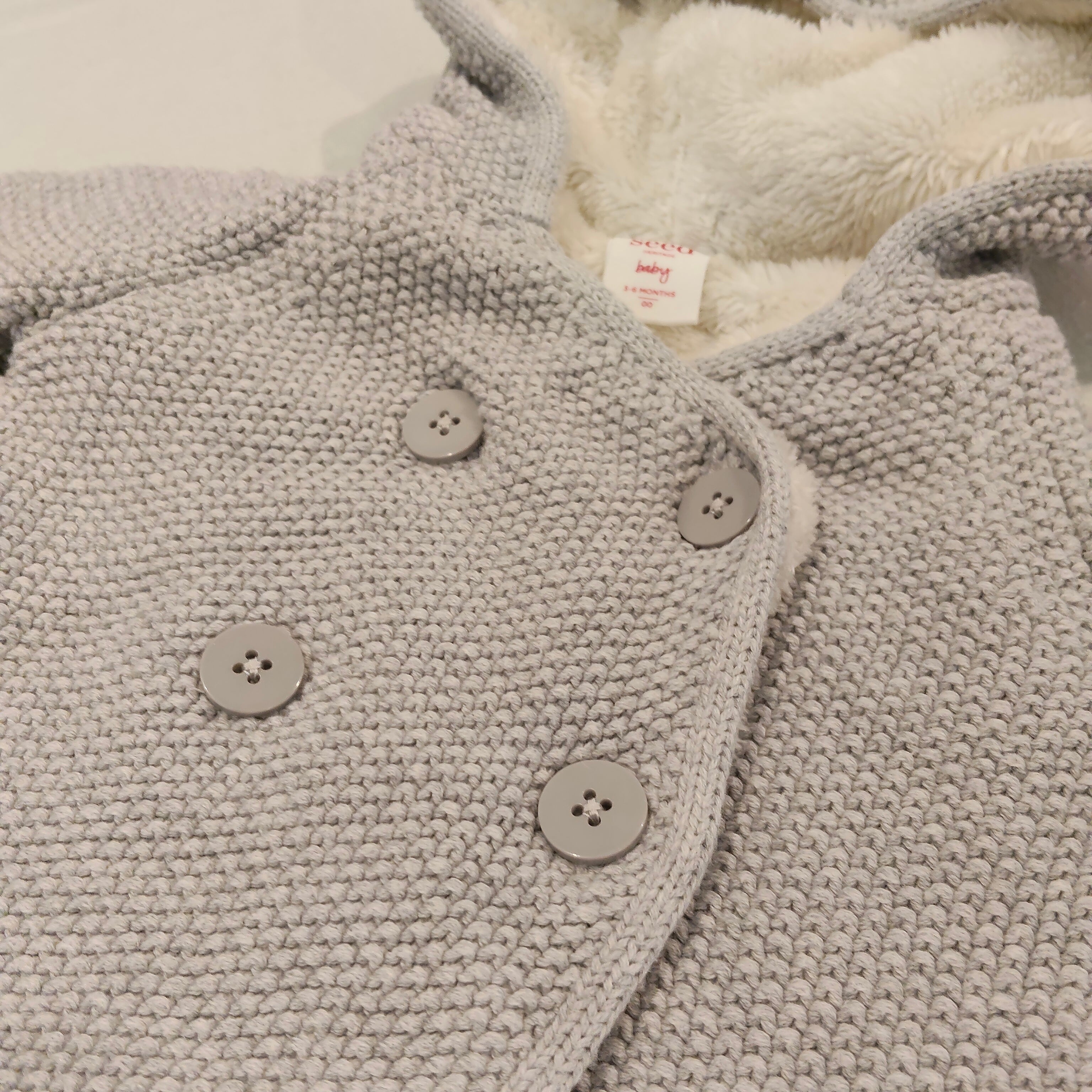 SEED size 3-6m baby hooded jacket