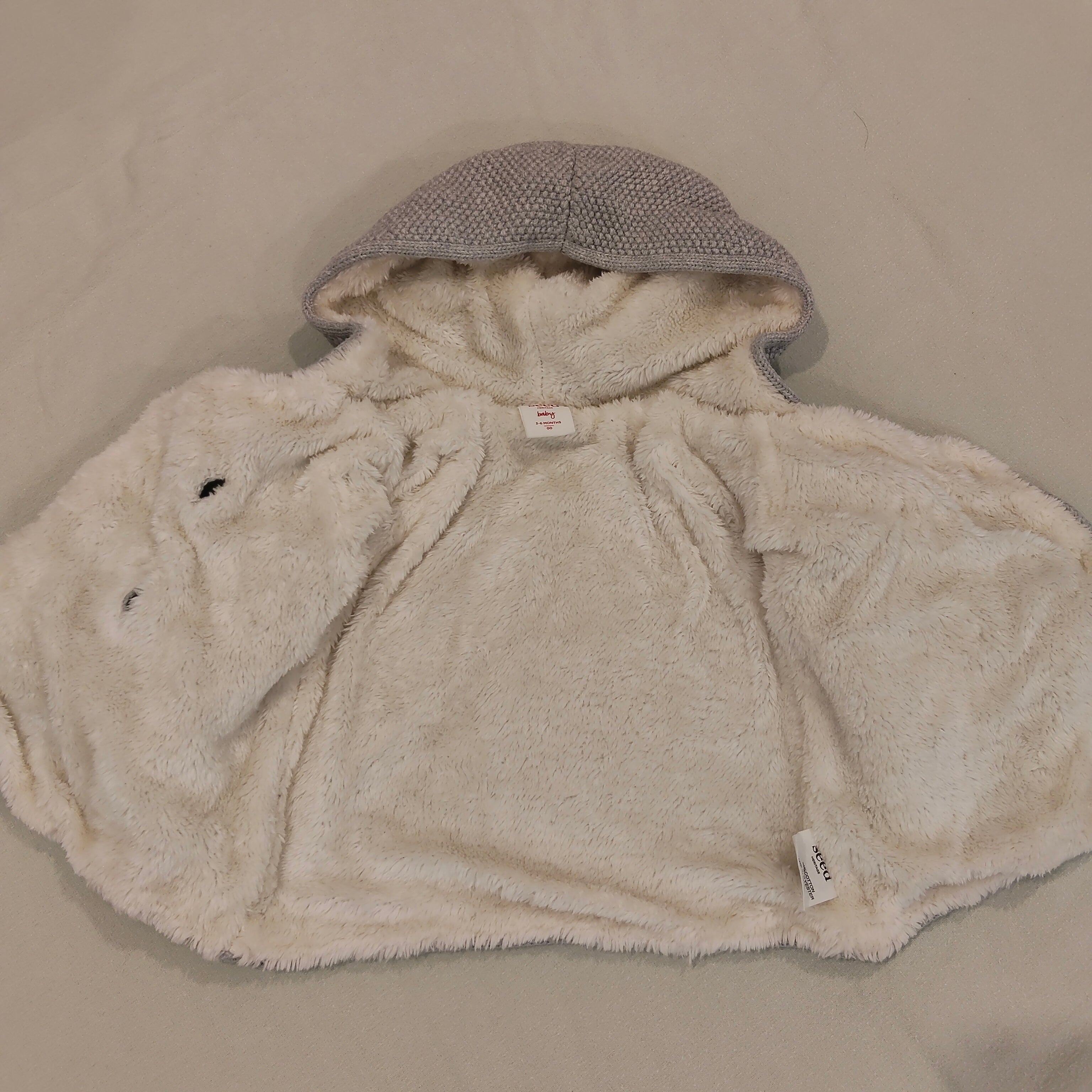 SEED size 3-6m baby hooded jacket