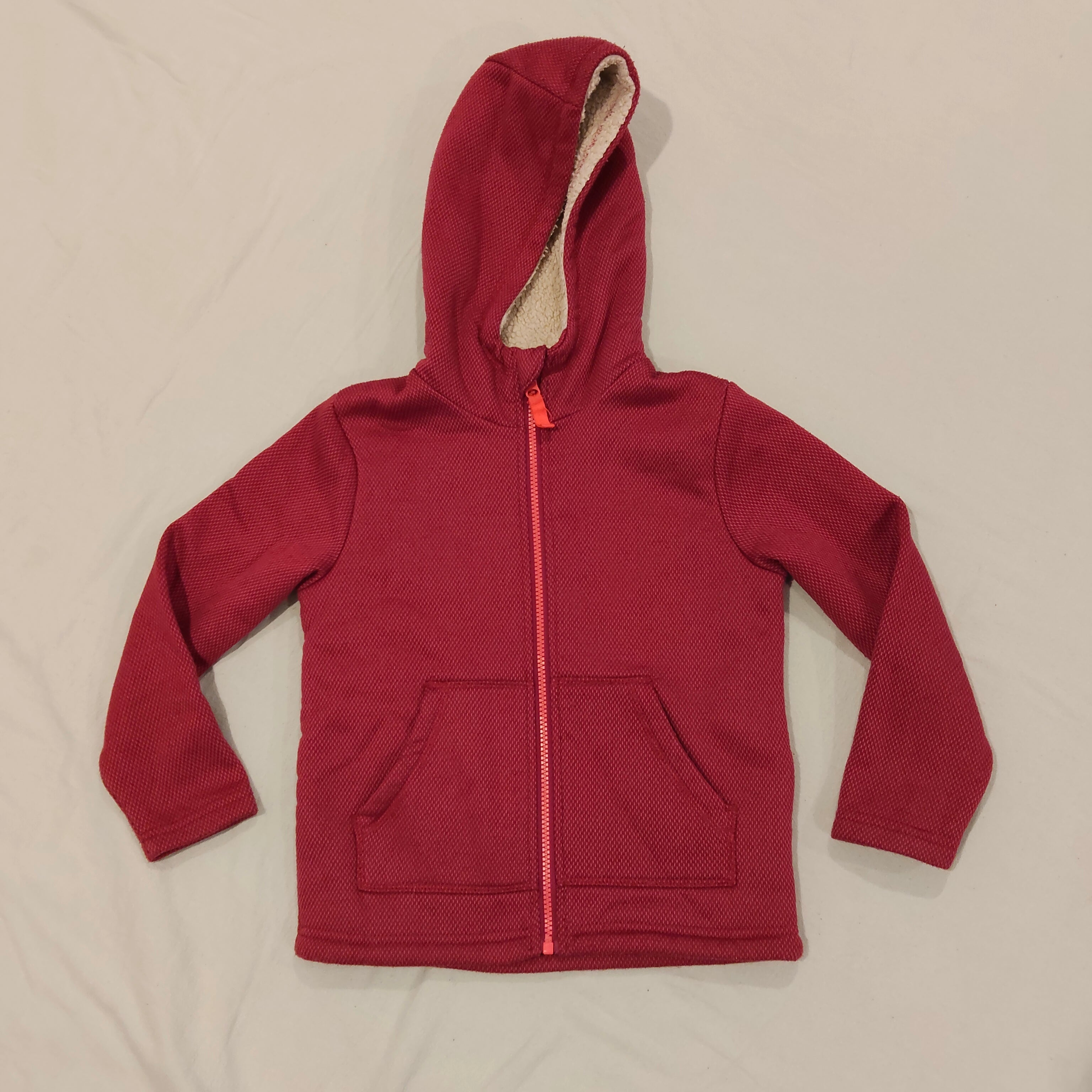 MOUTAIN WAREHOUSE zip hoodie size 7-8yrs girls sherpa lined