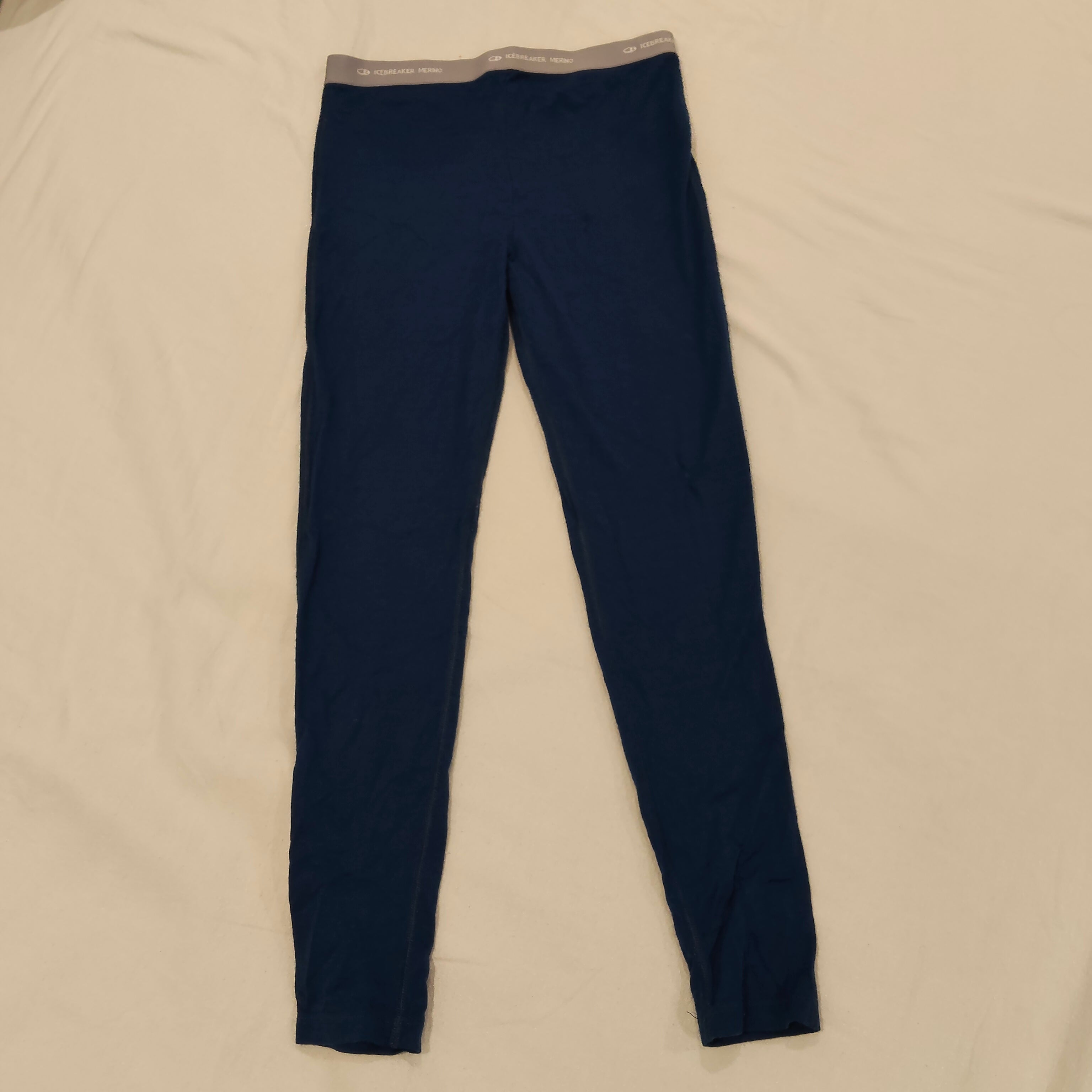 ICEBREAKER Merino leggings size 11-12yrs unisex kids navy light weight