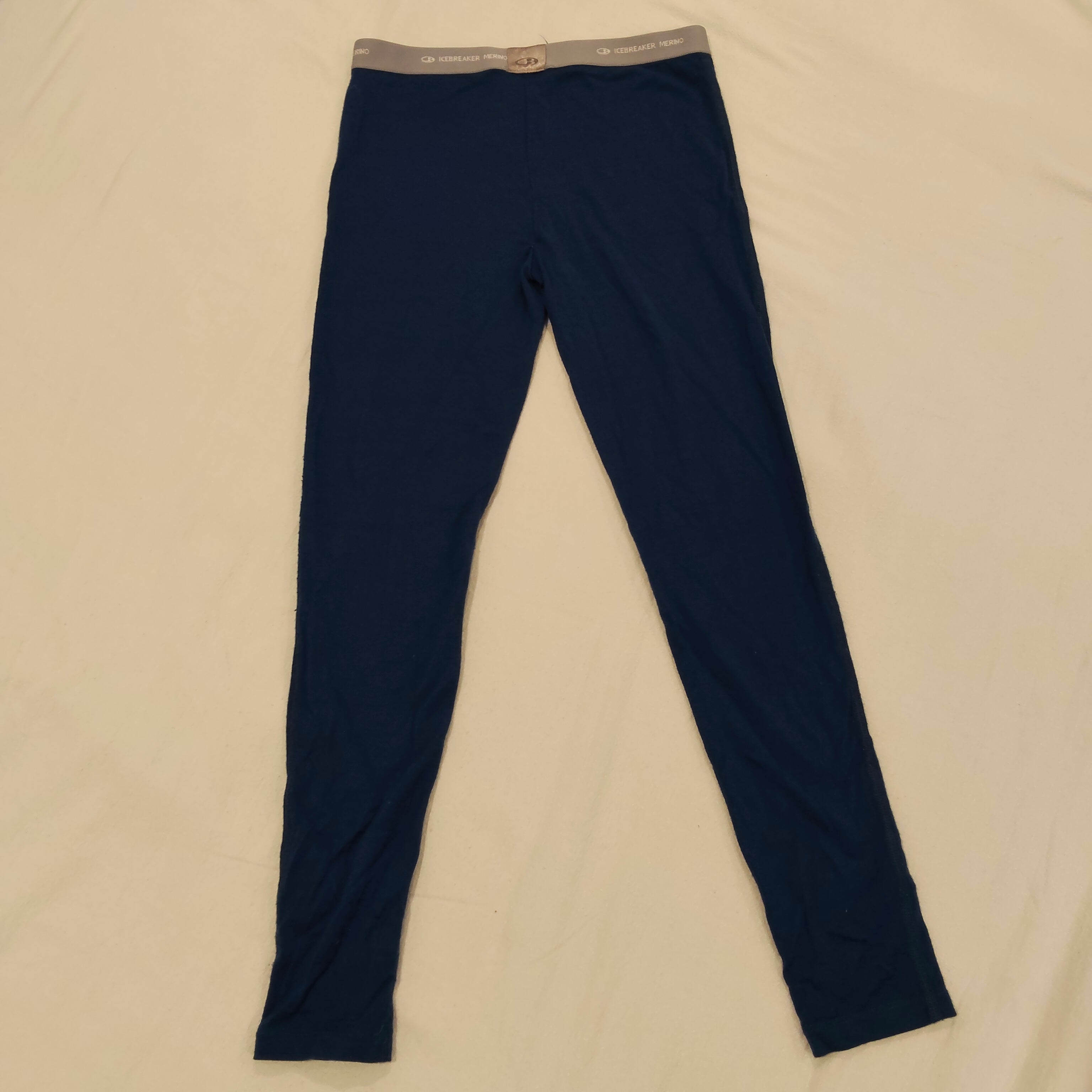 ICEBREAKER Merino leggings size 11-12yrs unisex kids navy light weight