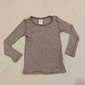 CROWN RANGE Merino top size 8yrs unisex kids grey stripes
