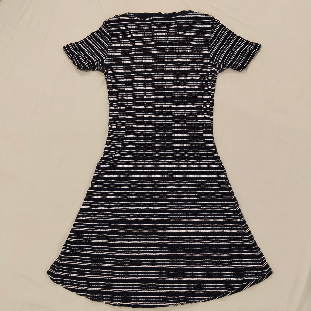 SEED TEEN dress size 14yrs girls stripes short sleeve