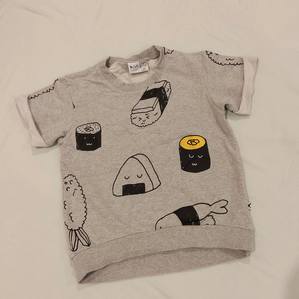 MINTI top size 10yrs girls sushi short sleeve