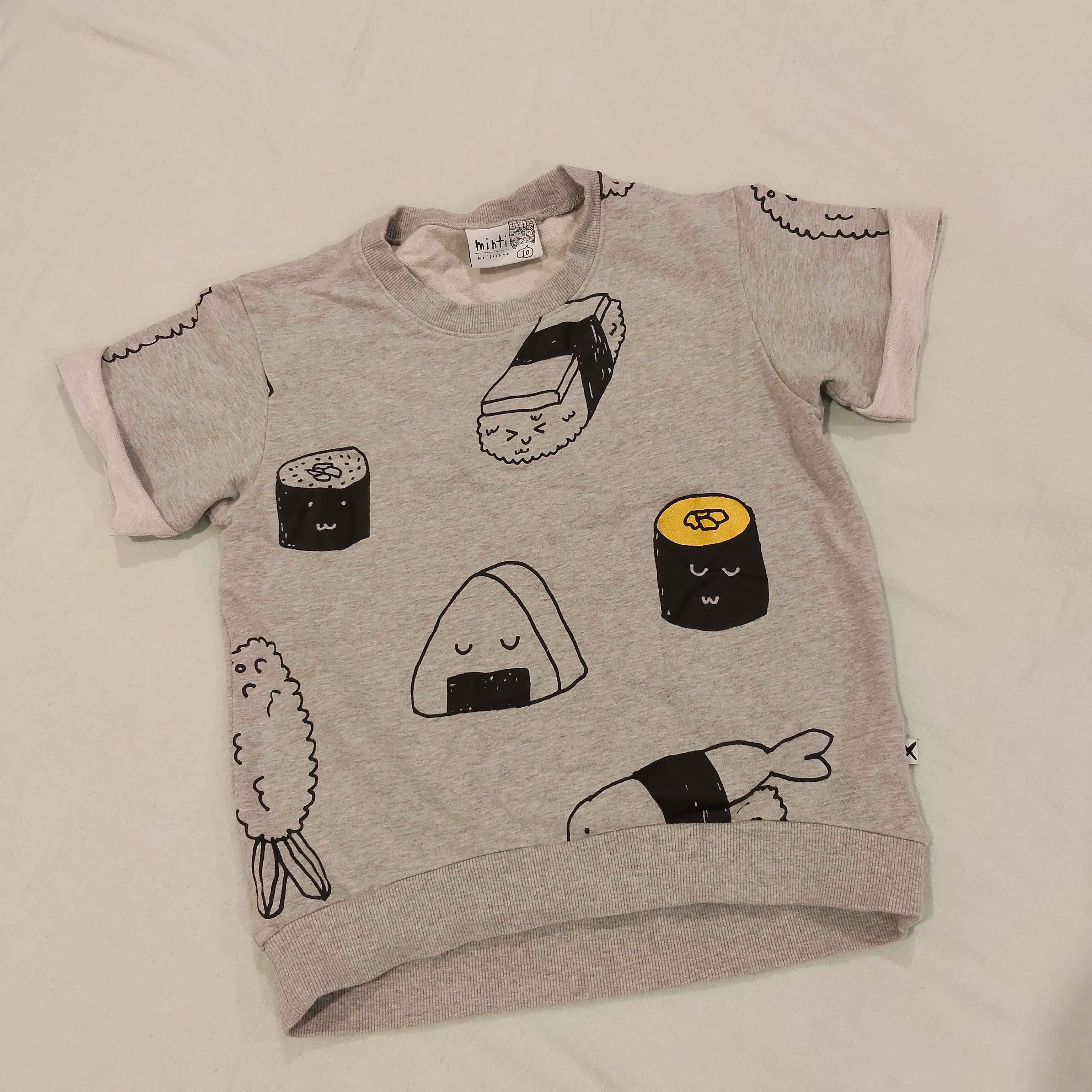 MINTI top size 10yrs girls sushi short sleeve