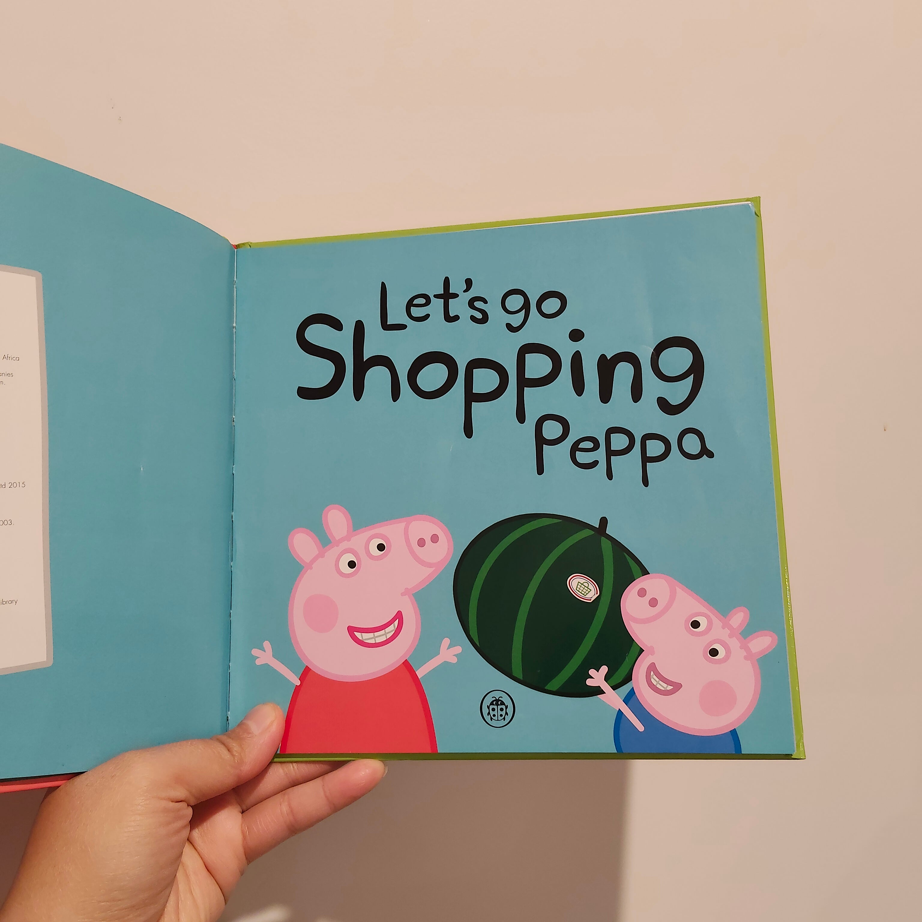 PEPPA PIG Let's go shopping Hardcover Book