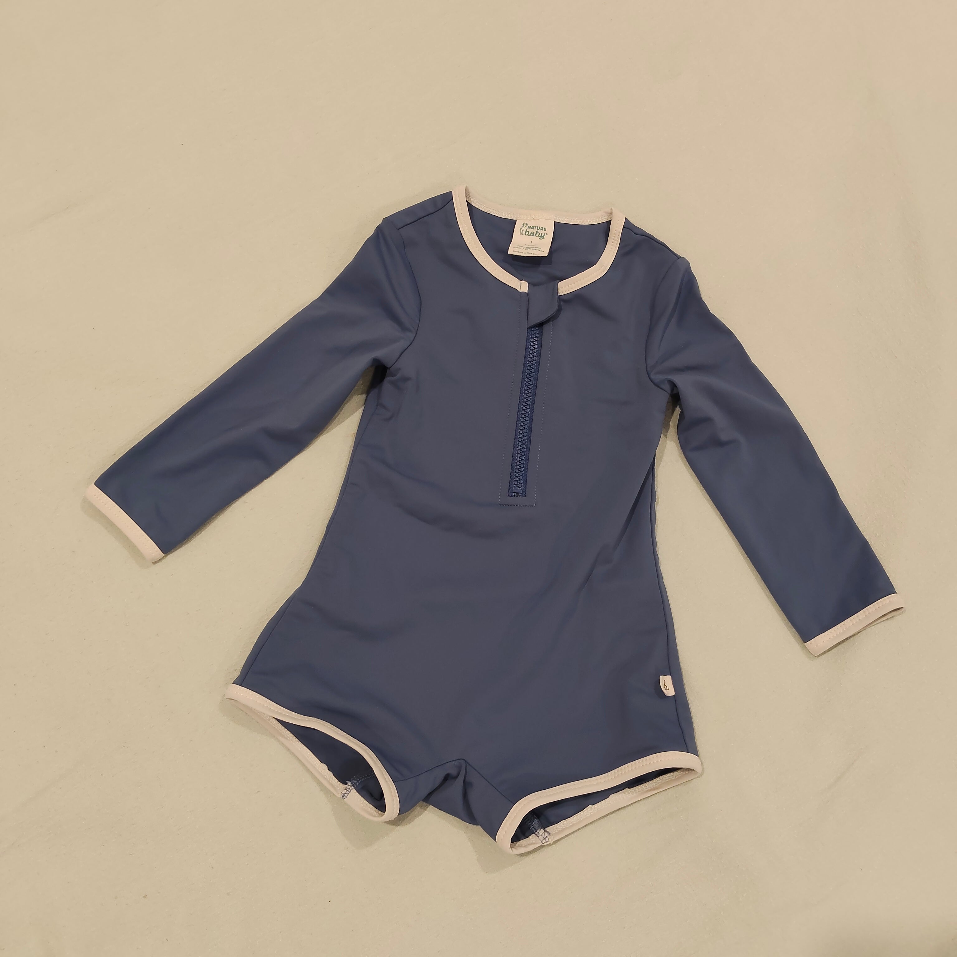 NATURE BABY One Piece Bathing Trunks size 1y baby navy