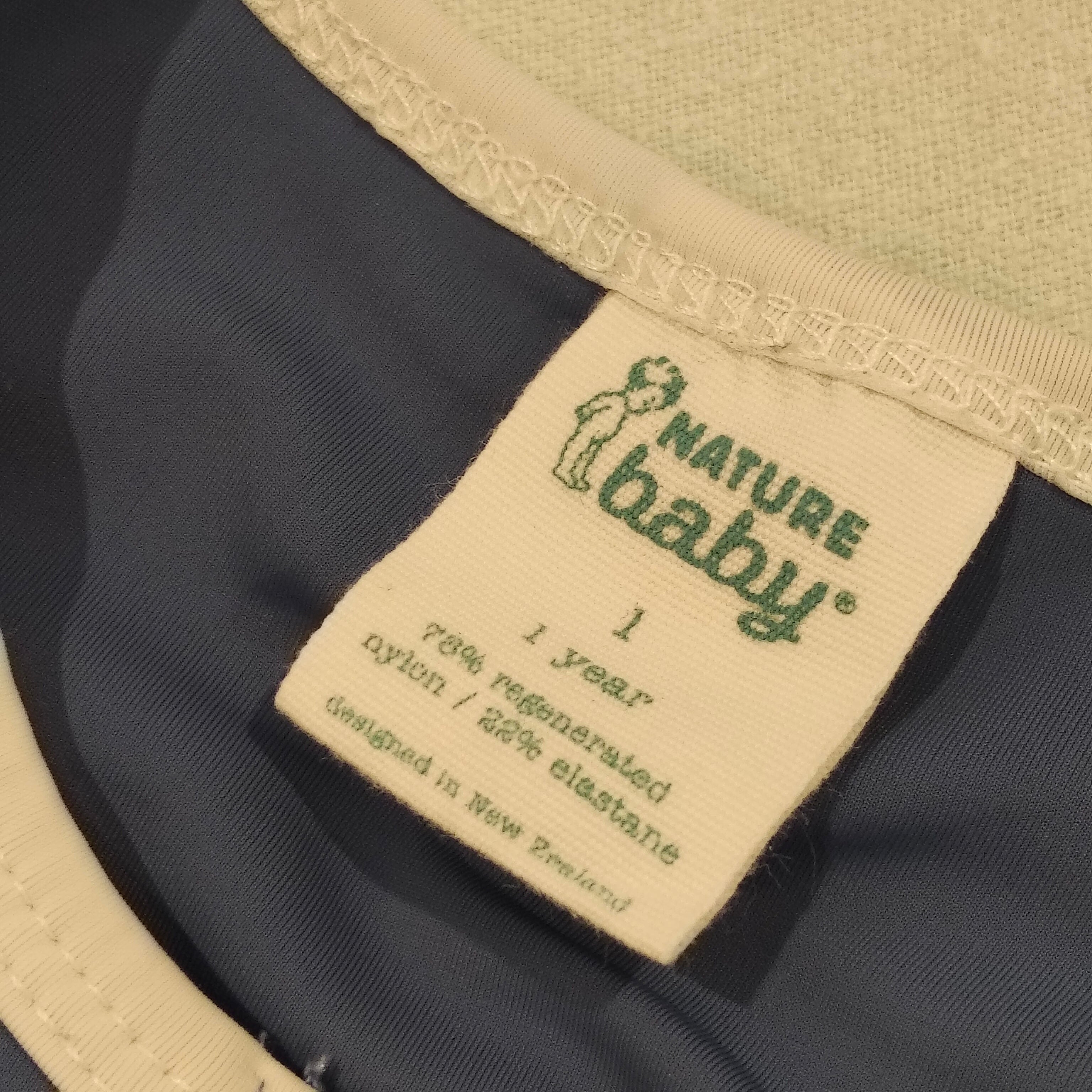 NATURE BABY One Piece Bathing Trunks size 1y baby navy