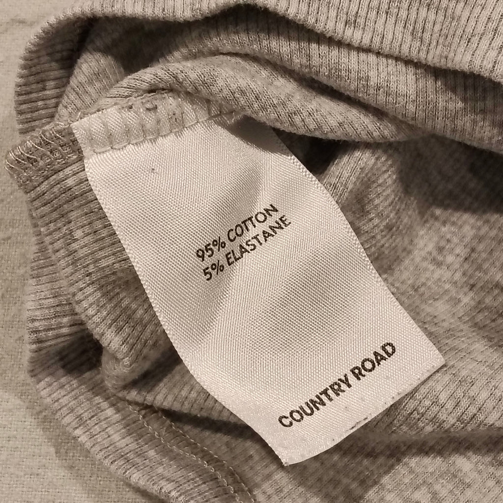 COUNTRY ROAD top size 12-18m baby grey long sleeve